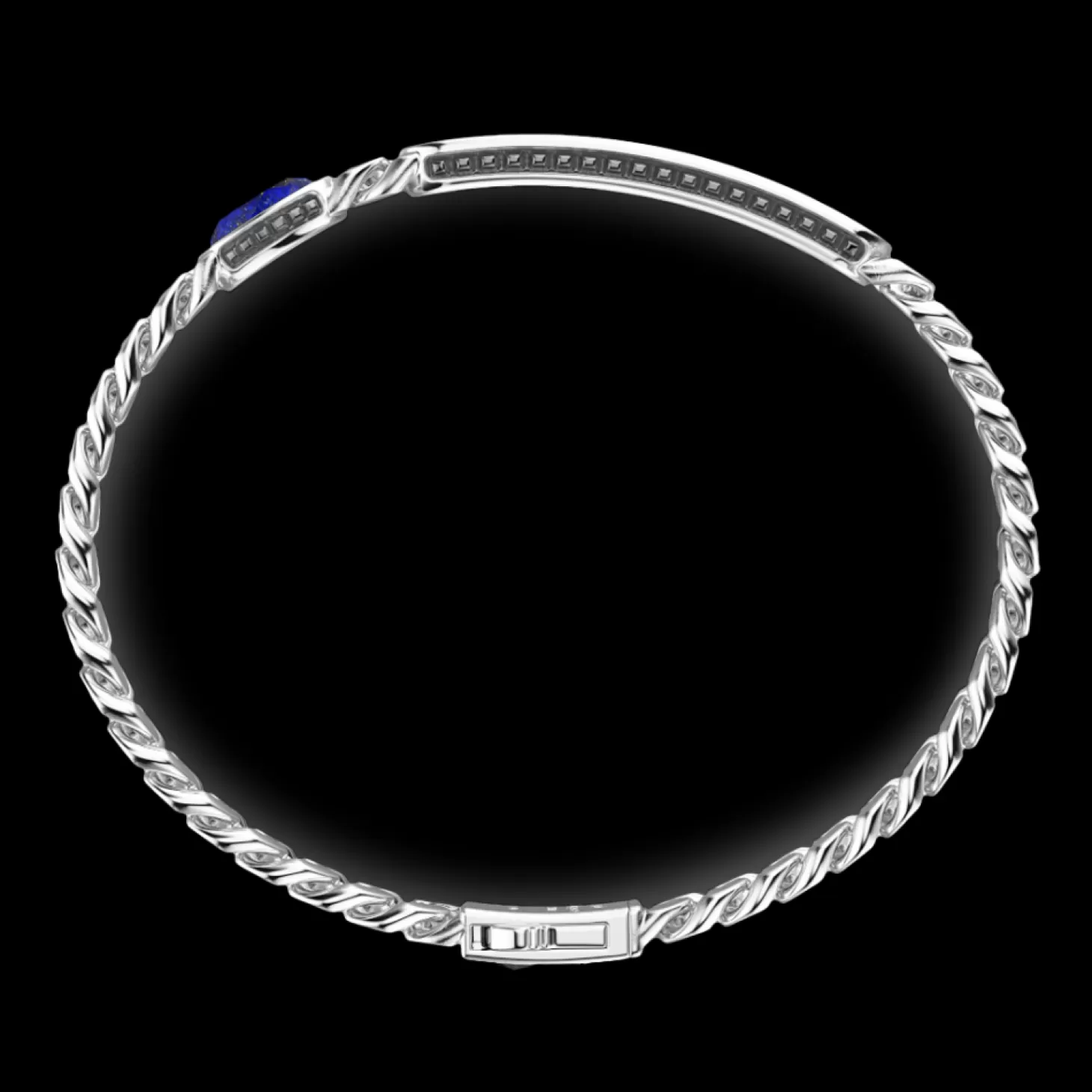 Zancan Gioielli Bracciale Grumette Zancan In Argento Con Targa E Pietra Blu.> Bracciali