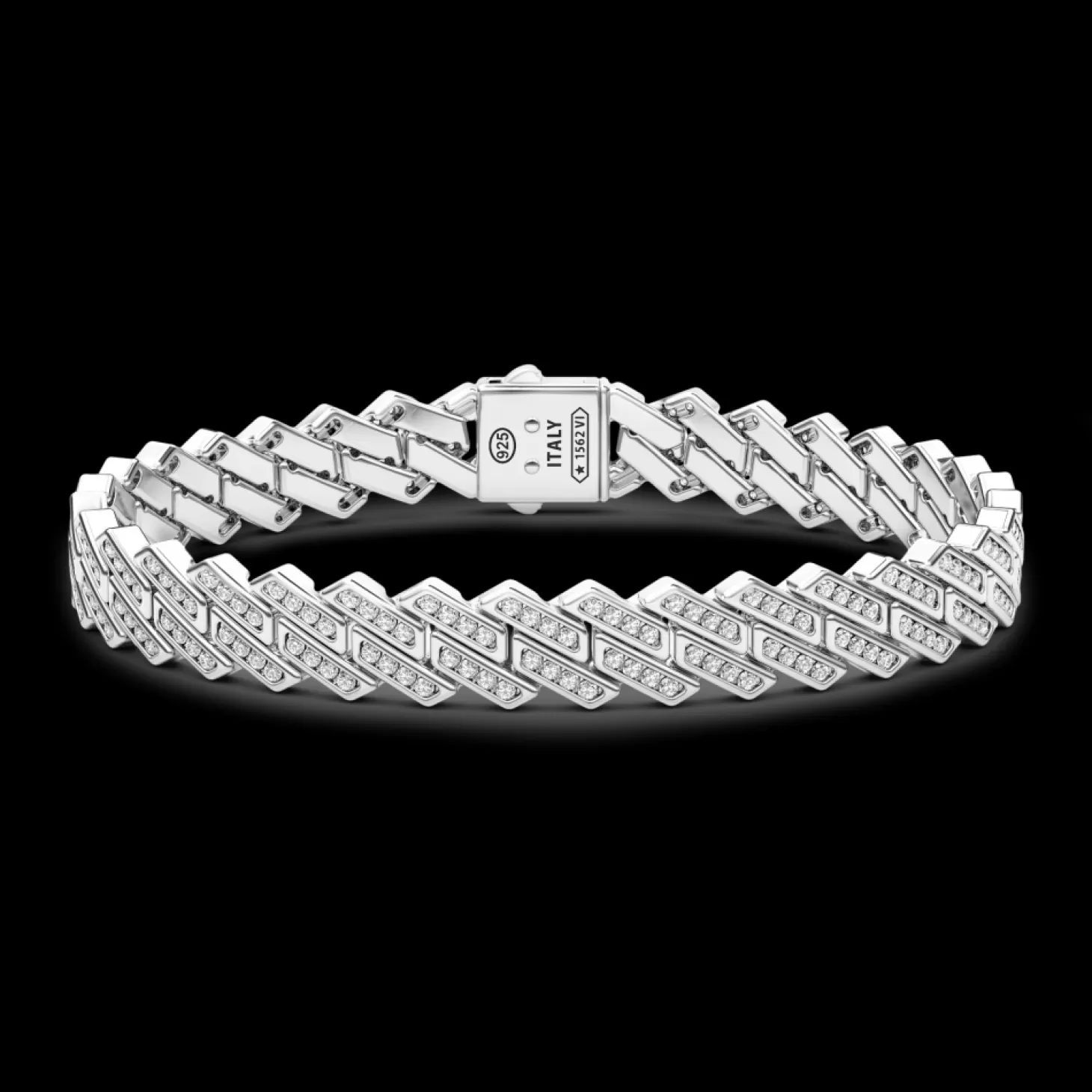Zancan Gioielli Bracciale Solo Maglia Zancan In Argento Con Pietre.> Bracciali