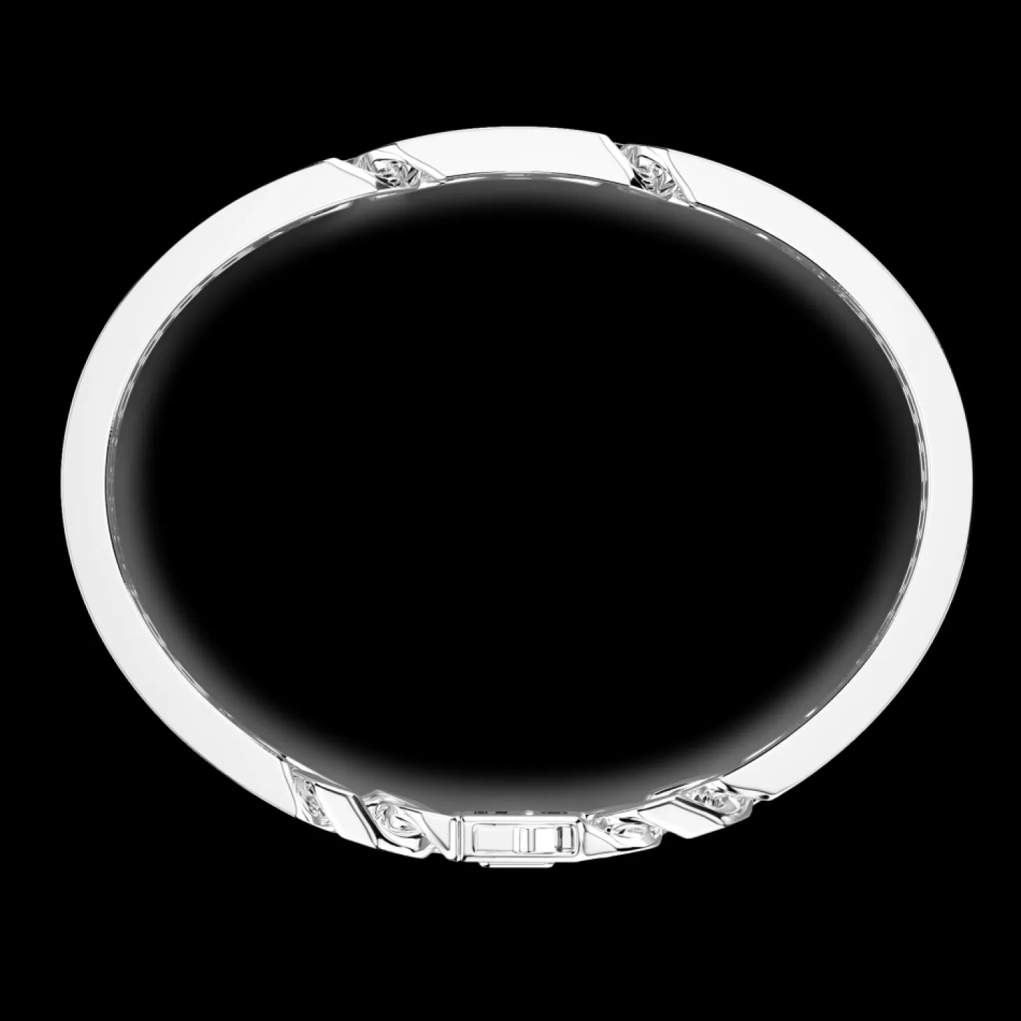 Zancan Gioielli Bracciale Zancan A Schiava Rigida E Grumette Morbida In Argento Con Pietre.> Bracciali