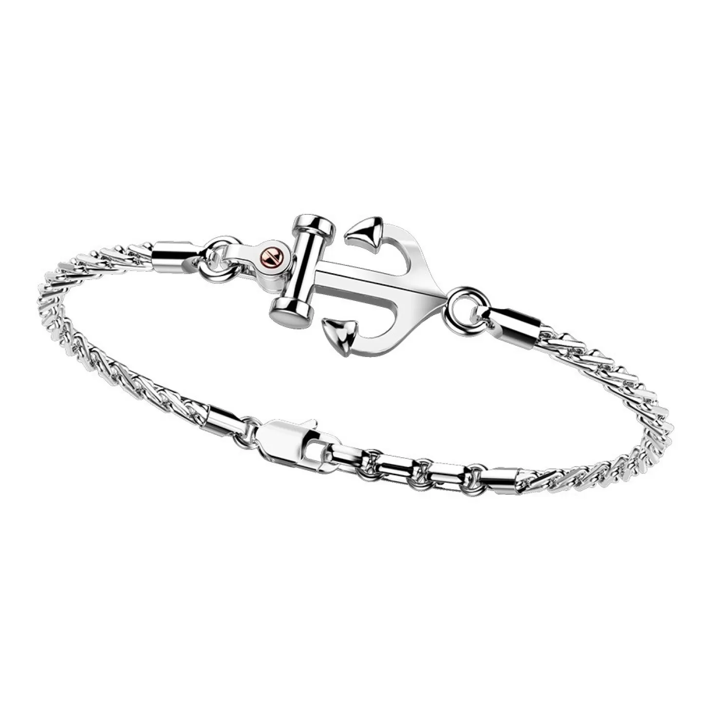 Zancan Gioielli Bracciale Zancan Con Ancora In Argento E Vite In Oro Rosa.> Bracciali