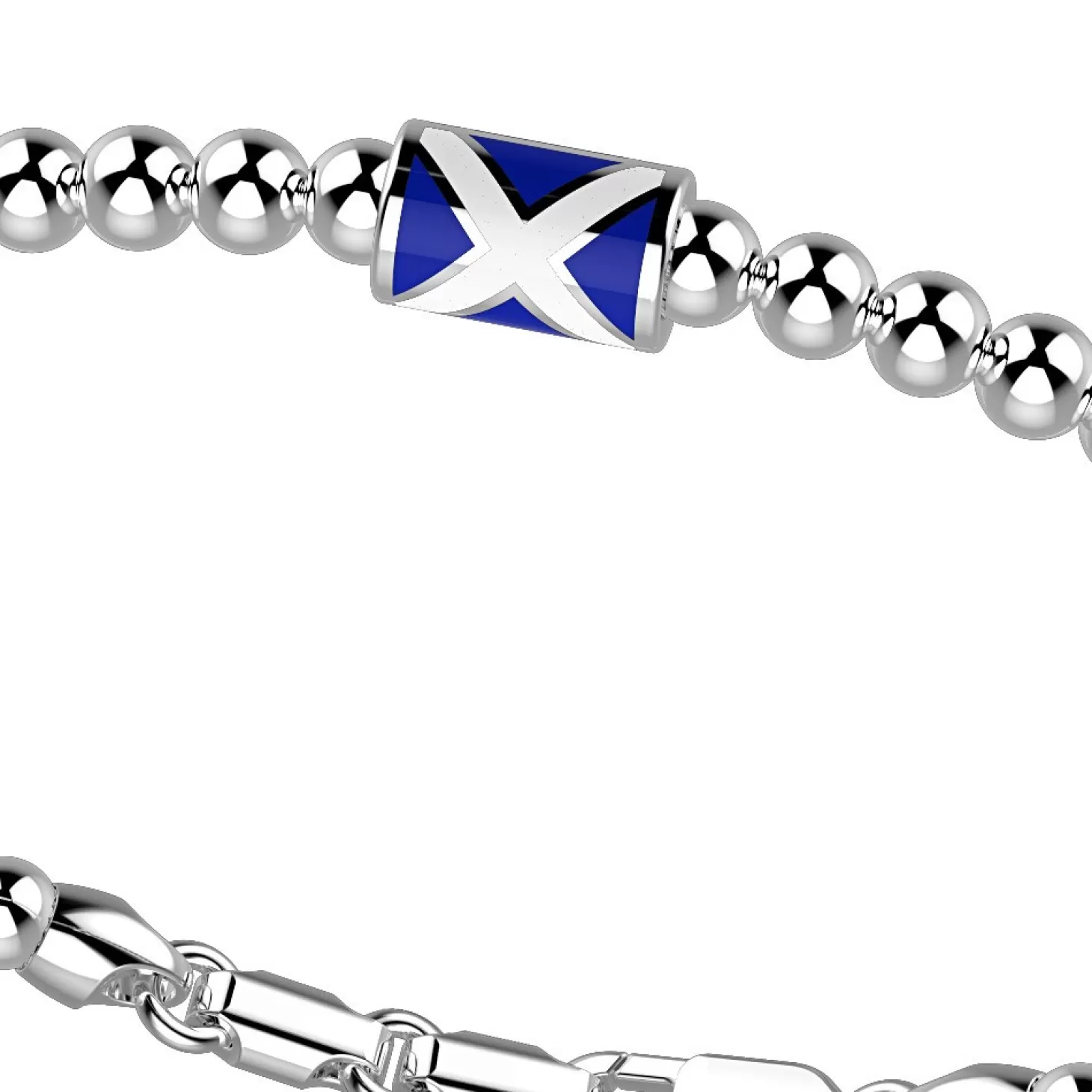 Zancan Gioielli Bracciale Zancan In Argento A Sfere Con Bandiera Nautica.> Bracciali