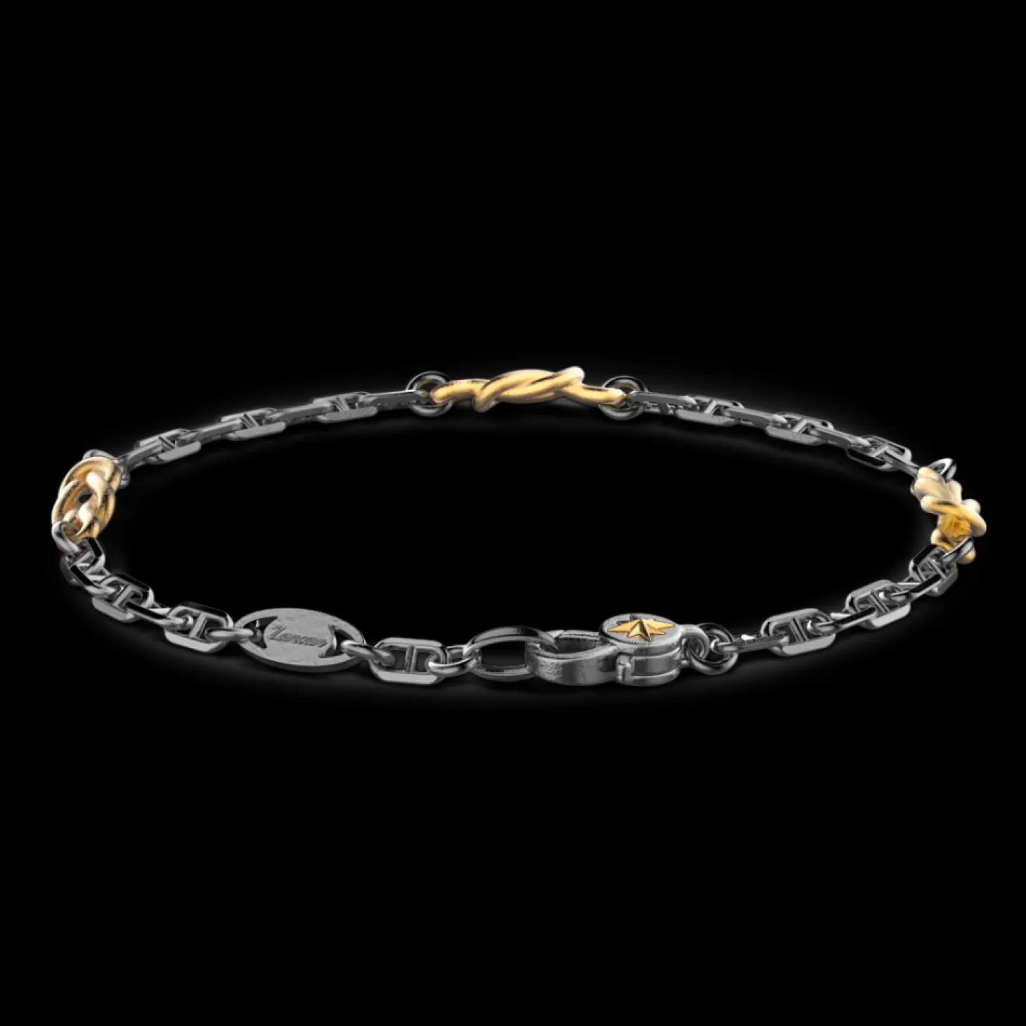 Zancan Gioielli Bracciale Zancan In Argento Brunito Con Nodi Marinari.> Bracciali