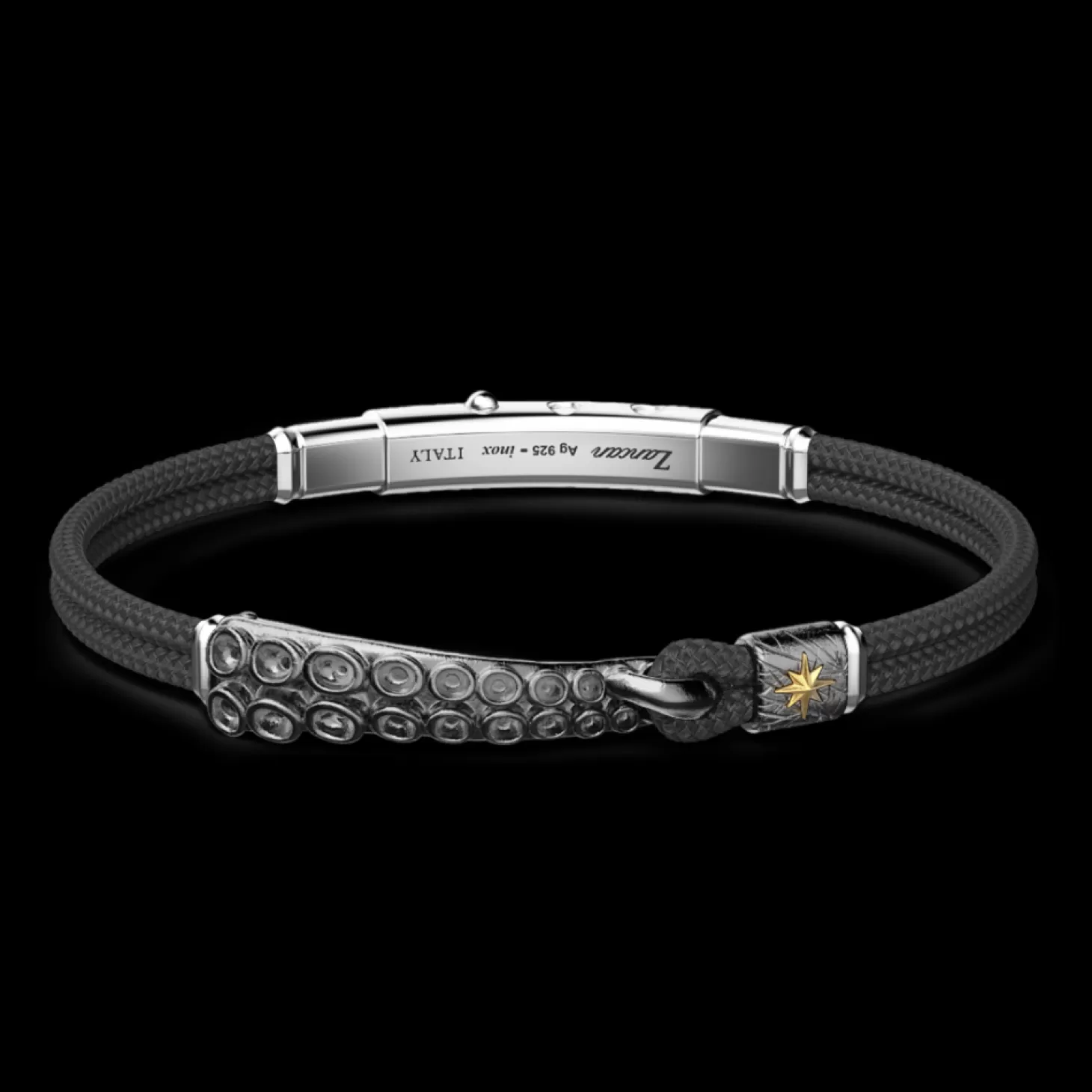 Zancan Gioielli Bracciale Zancan In Argento Brunito Con Tentacoli Di Piovra.> Bracciali