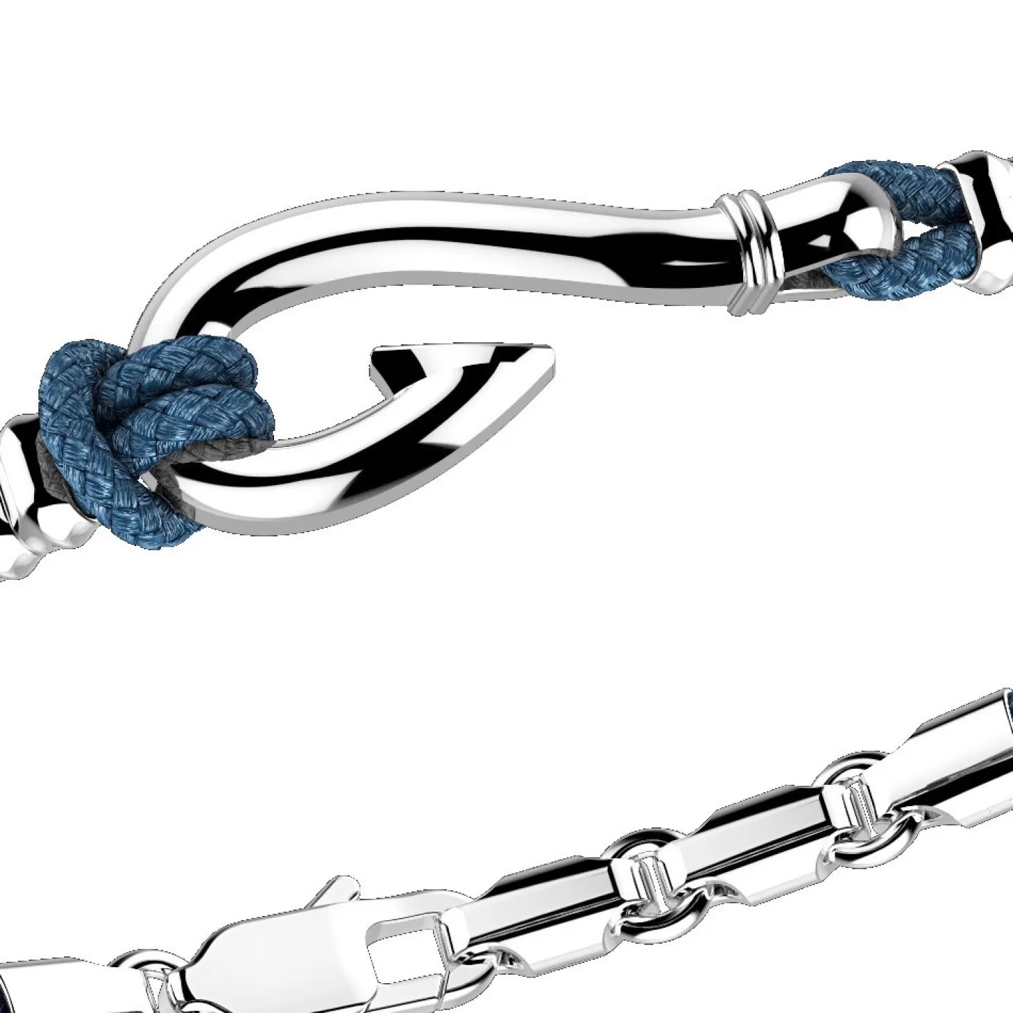 Zancan Gioielli Bracciale Zancan In Argento Con Amo In Argento.> Bracciali