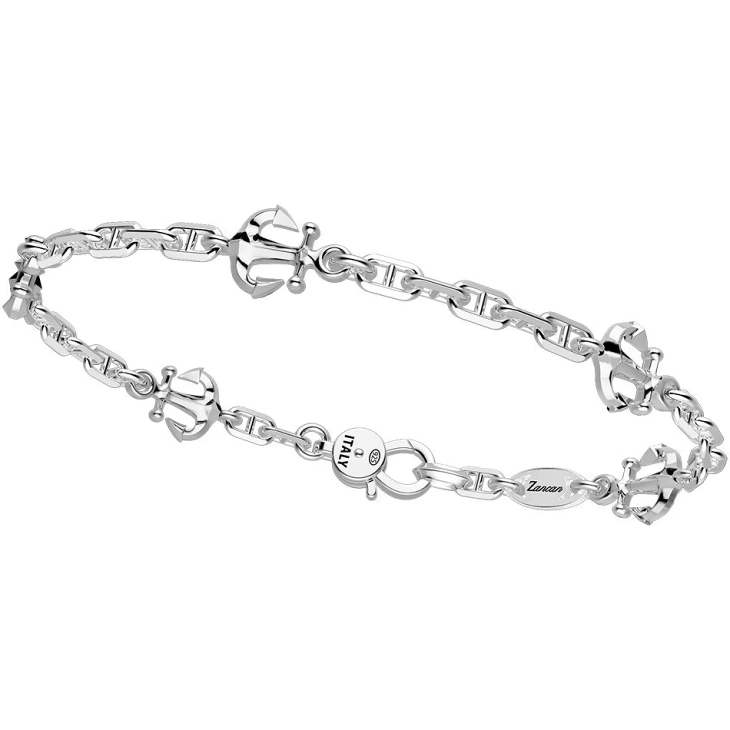 Zancan Gioielli Bracciale Zancan In Argento Con Ancore.> Bracciali