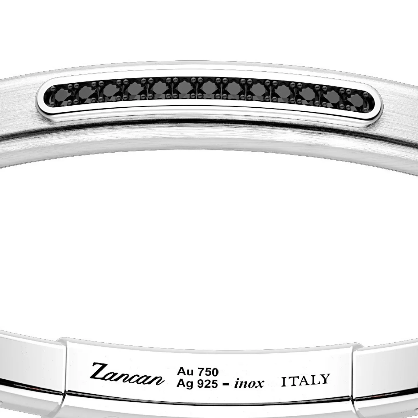 Zancan Gioielli Bracciale Zancan In Argento Con Inserti In Oro 18K, Pietre E Silicone.> Bracciali