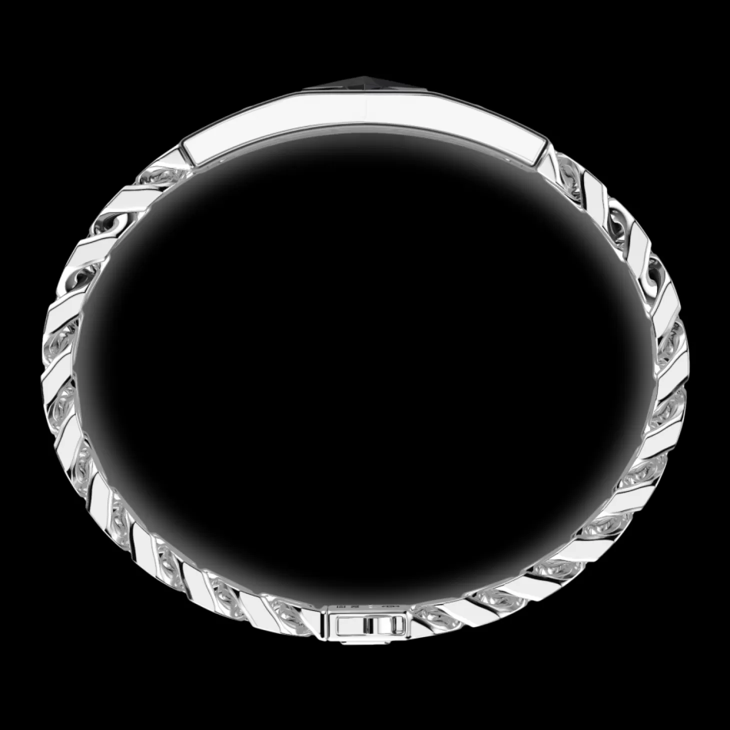 Zancan Gioielli Bracciale Zancan In Argento Con Maglia Grumette E Targa Con Rosa Dei Venti In Ceramica.> Bracciali