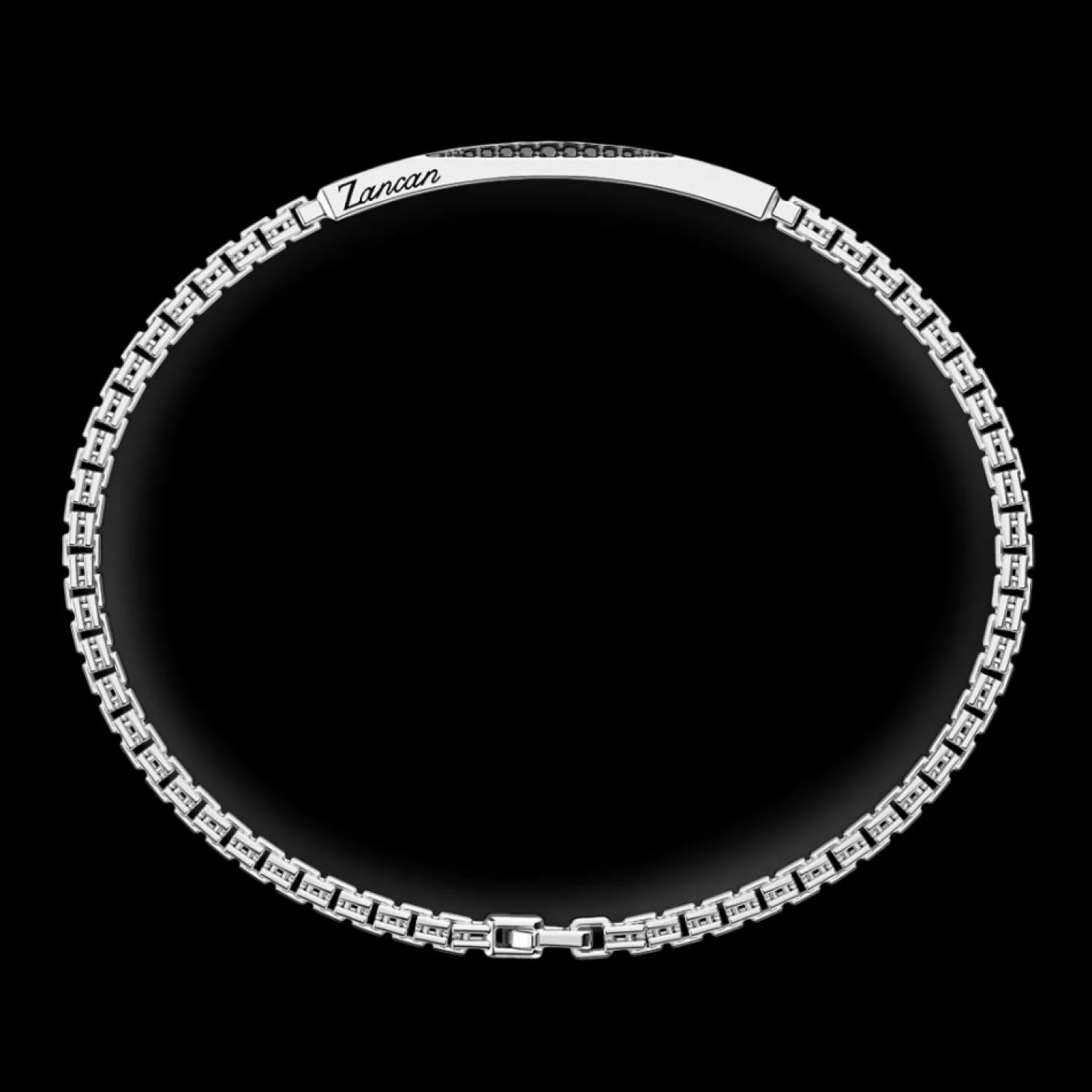 Zancan Gioielli Bracciale Zancan In Argento Con Pietre Nere> Bracciali