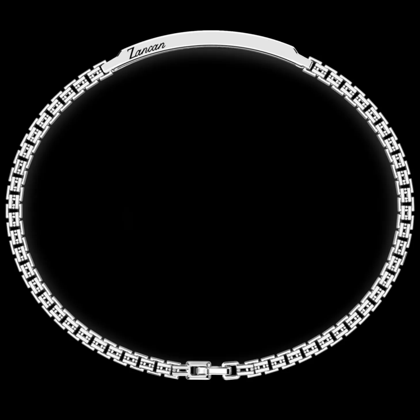Zancan Gioielli Bracciale Zancan In Argento Con Pietre Nere.> Bracciali