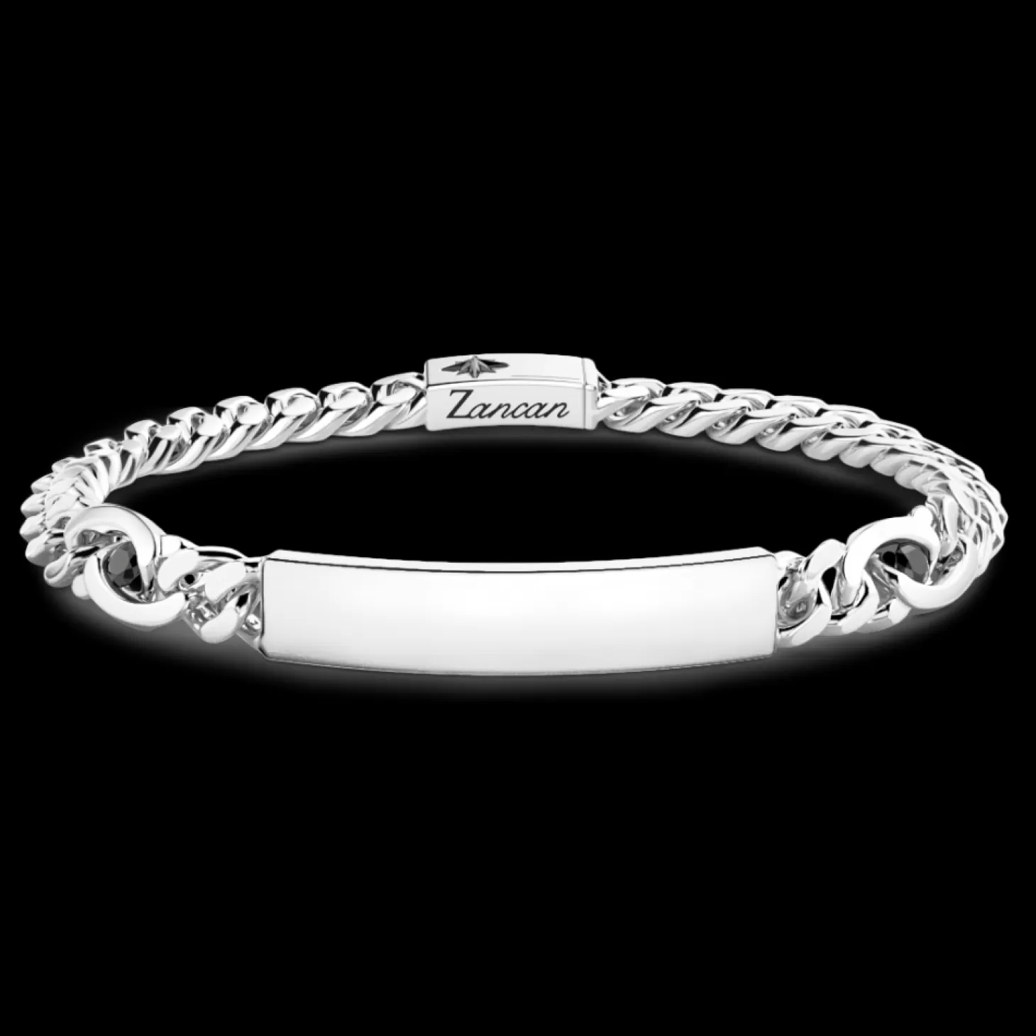 Zancan Gioielli Bracciale Zancan In Argento Con Targa Centrale.> Bracciali