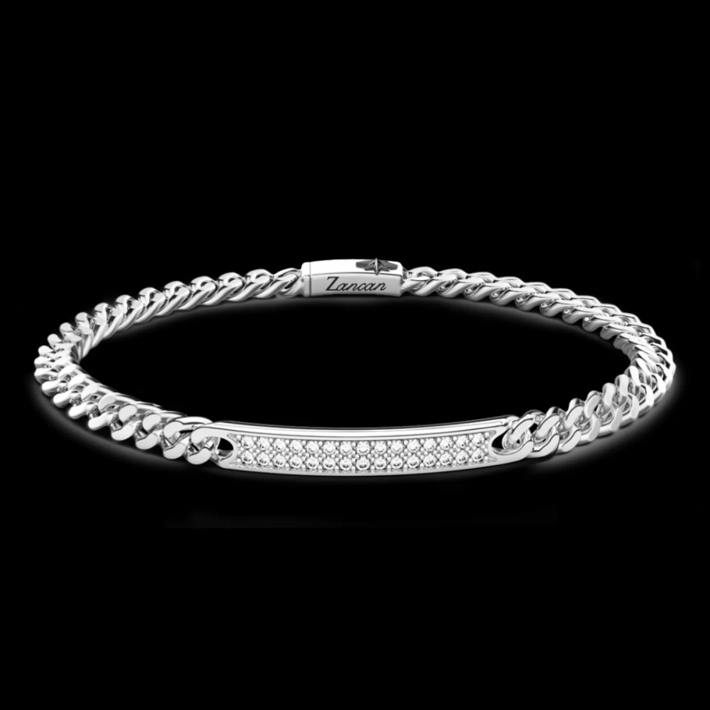 Zancan Gioielli Bracciale Zancan In Argento Con Targa E Pietre Naturali.> Bracciali
