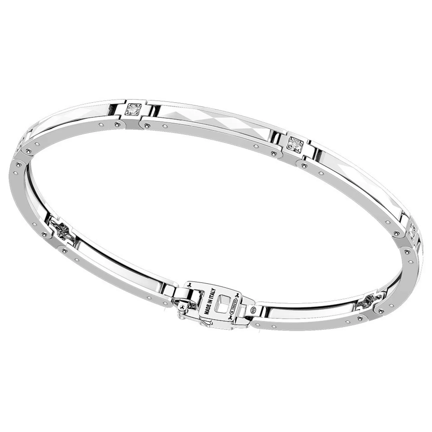 Zancan Gioielli Bracciale Zancan In Argento E Ceramica Con Pietre.> Bracciali