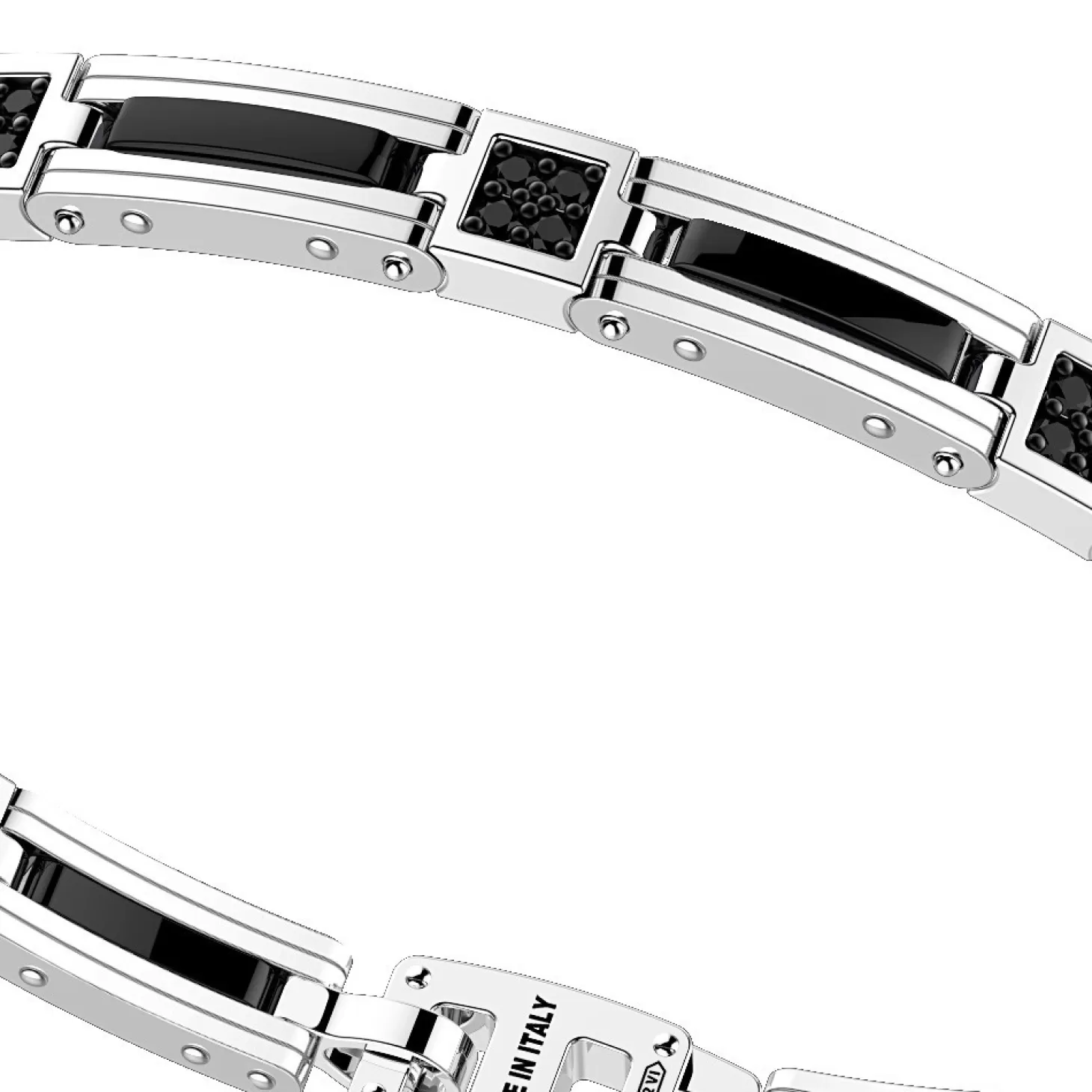 Zancan Gioielli Bracciale Zancan In Argento E Ceramica Con Pietre.> Bracciali