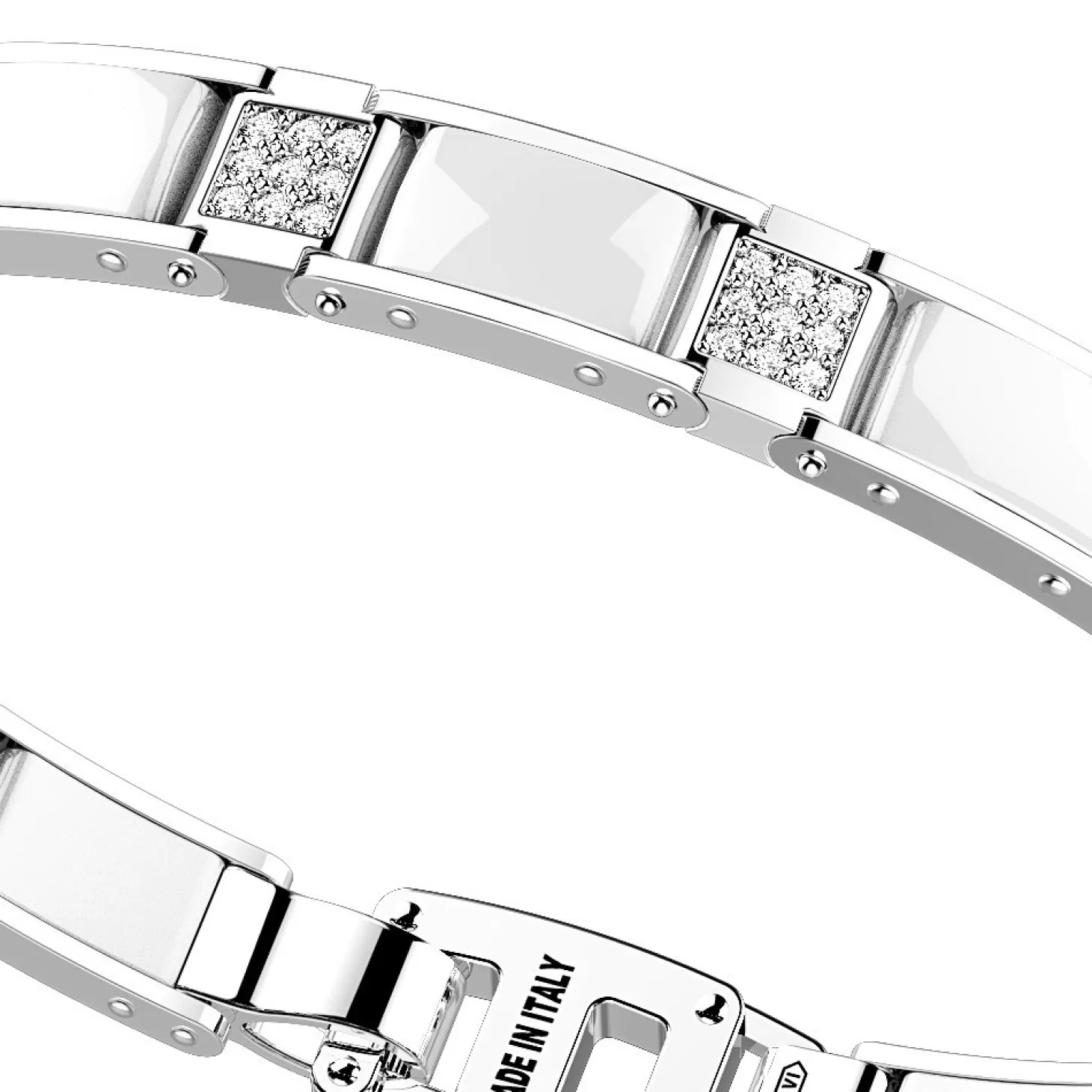 Zancan Gioielli Bracciale Zancan In Argento E Ceramica Con Pietre.> Bracciali