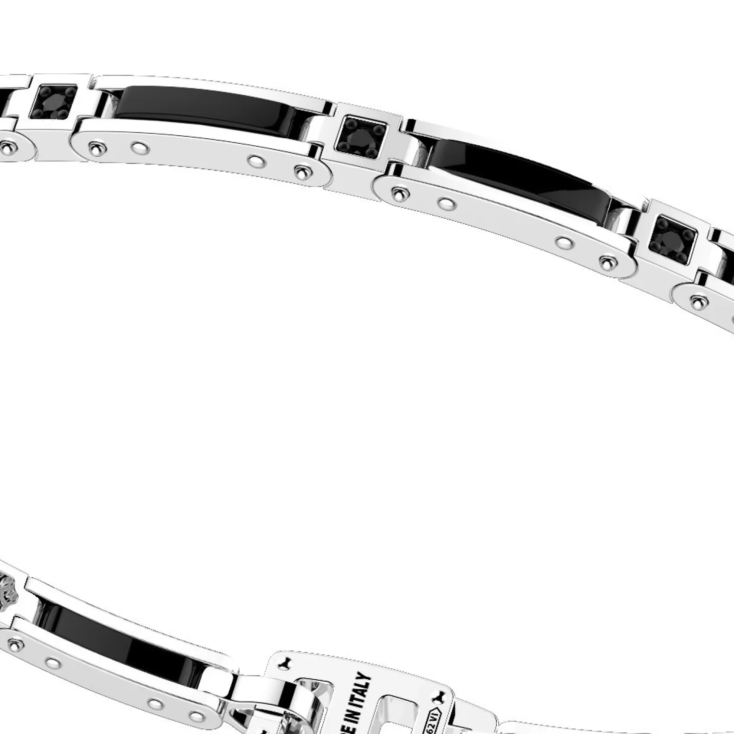 Zancan Gioielli Bracciale Zancan In Argento E Ceramica Con Pietre.> Bracciali