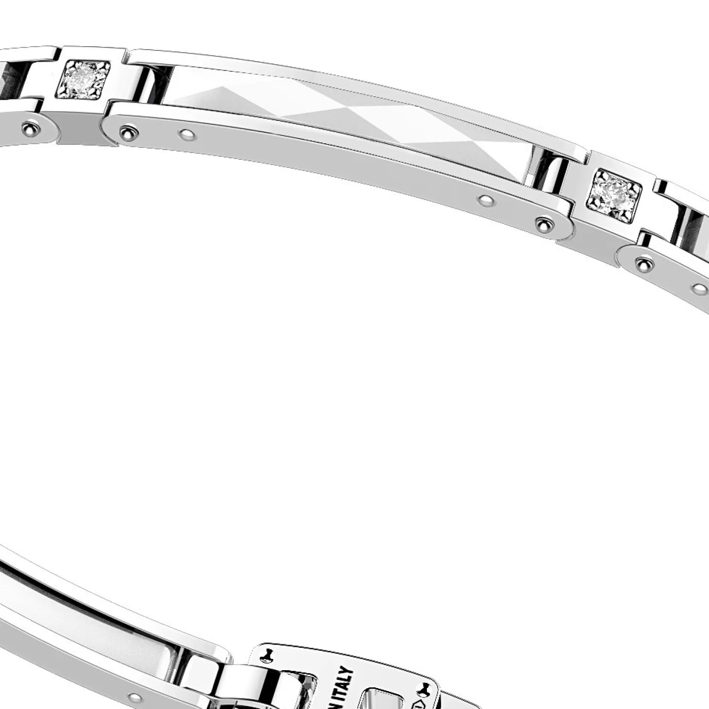 Zancan Gioielli Bracciale Zancan In Argento E Ceramica Con Pietre.> Bracciali