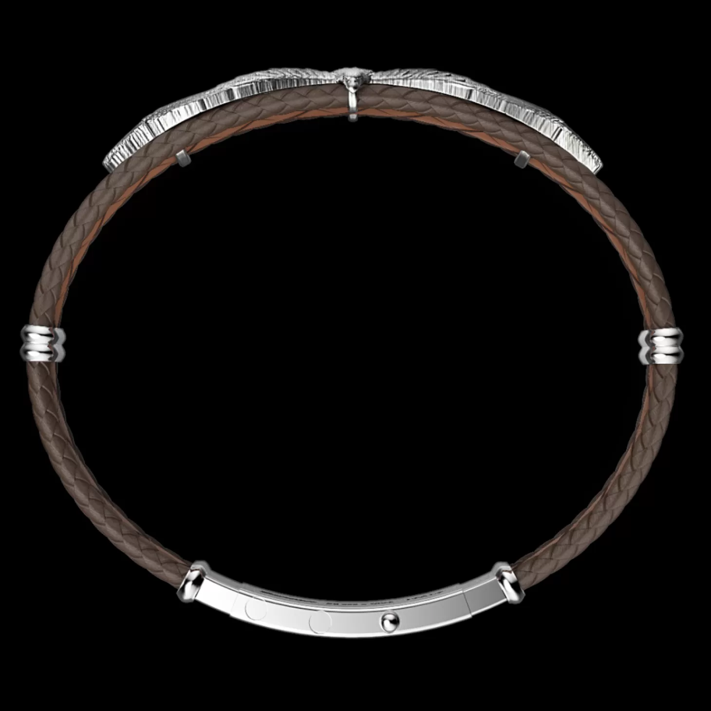 Zancan Gioielli Bracciale Zancan In Argento E Pelle Con Aquila.> Bracciali