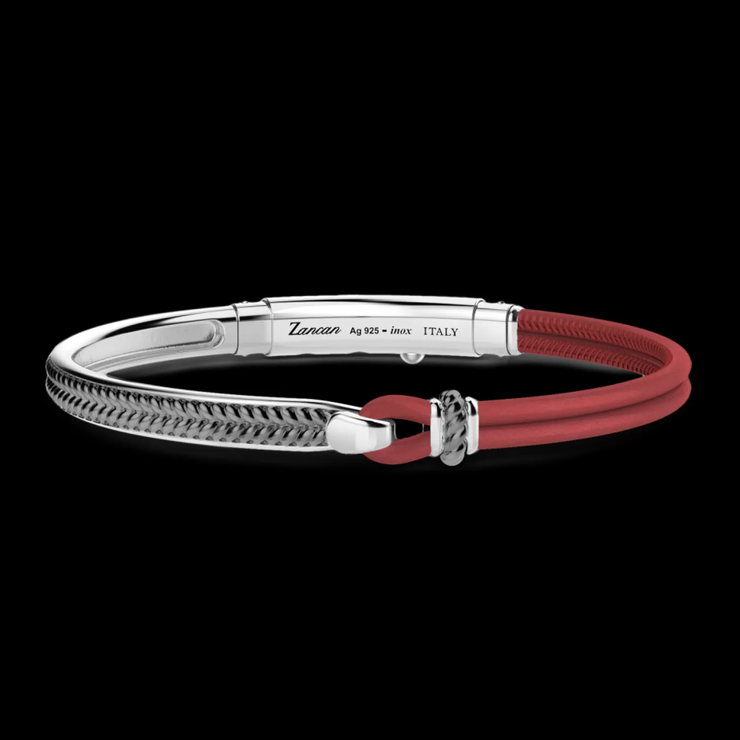 Zancan Gioielli Bracciale Zancan In Argento E Pelle Naturale.> Bracciali