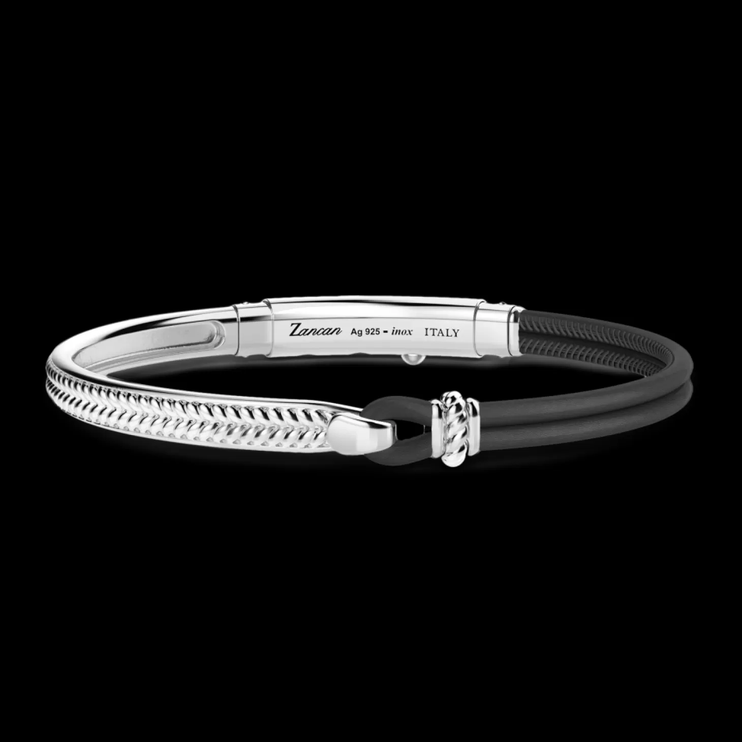 Zancan Gioielli Bracciale Zancan In Argento E Pelle Naturale.> Bracciali