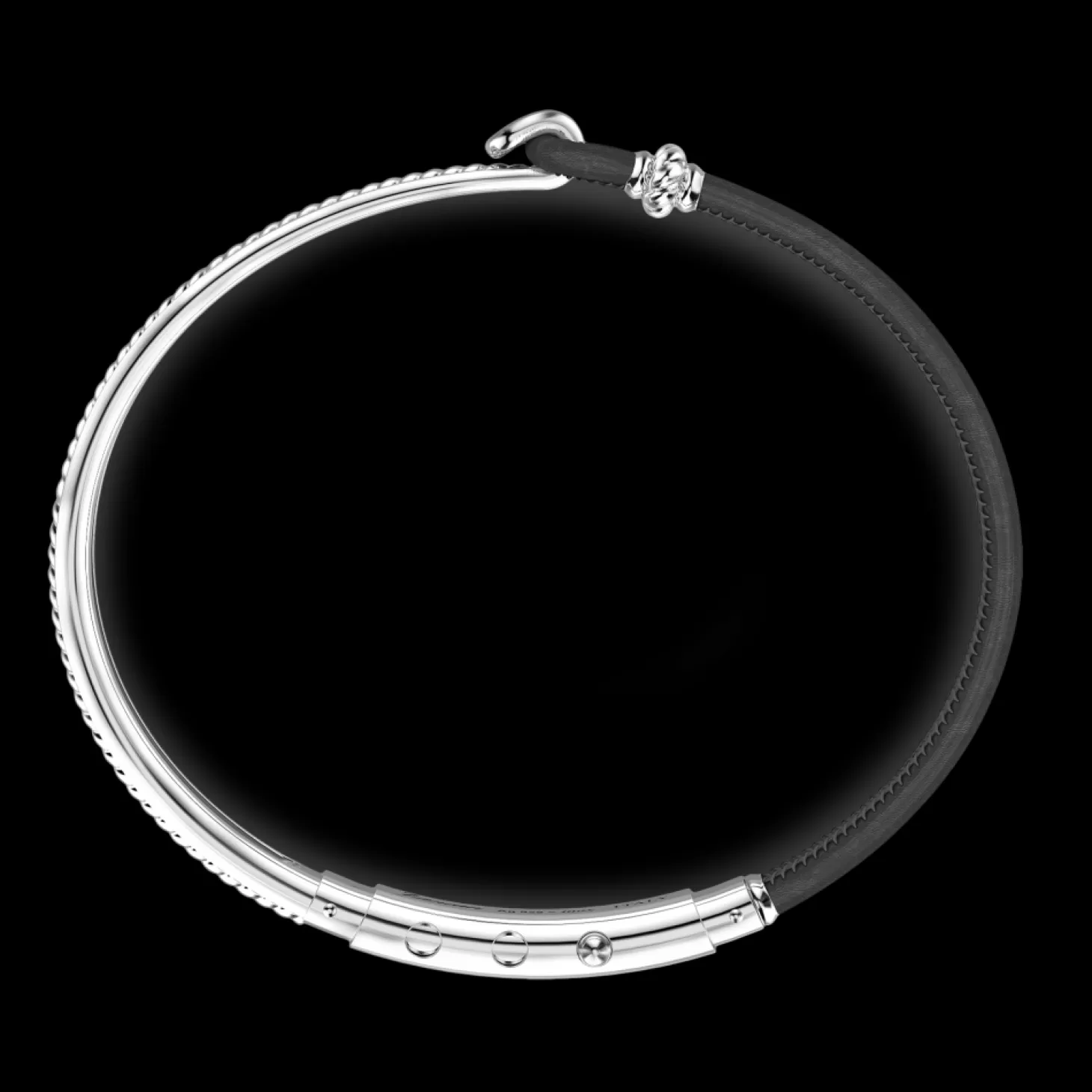 Zancan Gioielli Bracciale Zancan In Argento E Pelle Naturale.> Bracciali