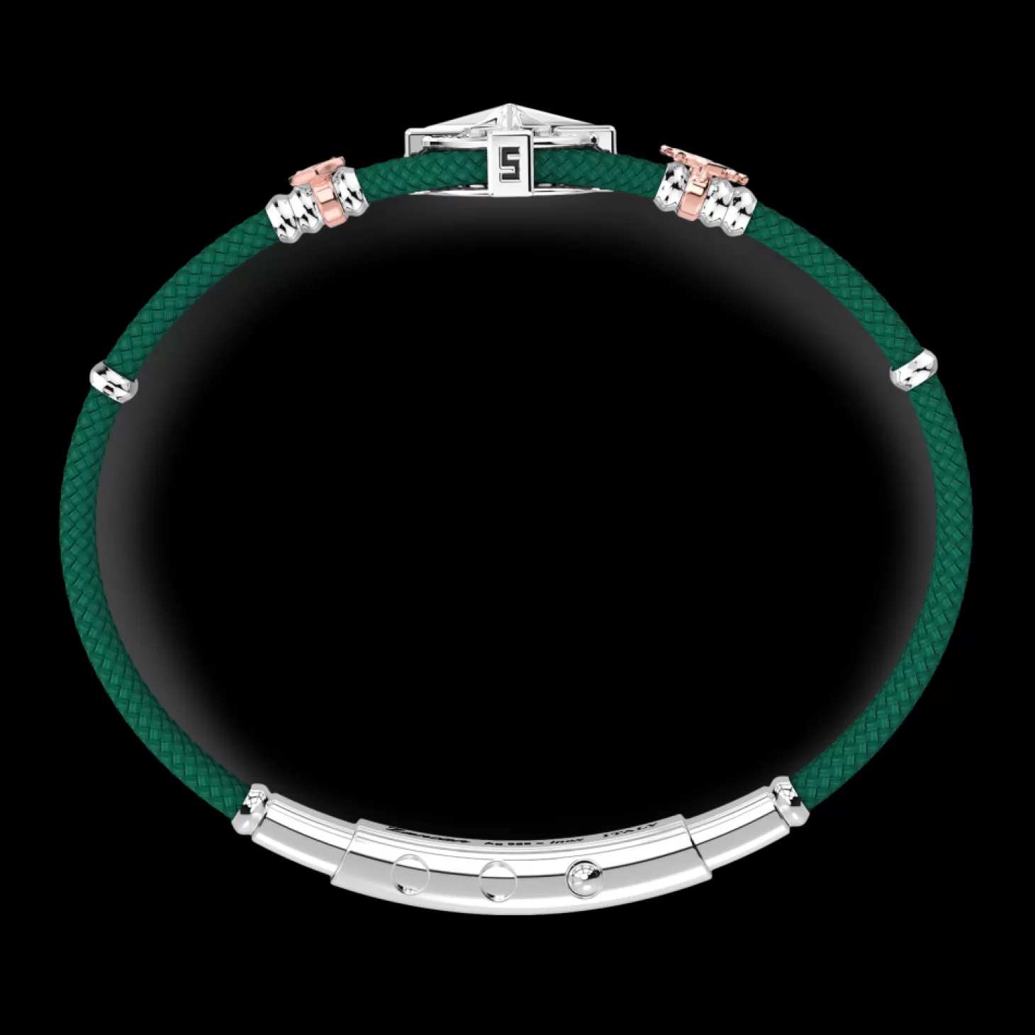 Zancan Gioielli Bracciale Zancan In Kevlar Con Rosa Dei Venti.> Bracciali