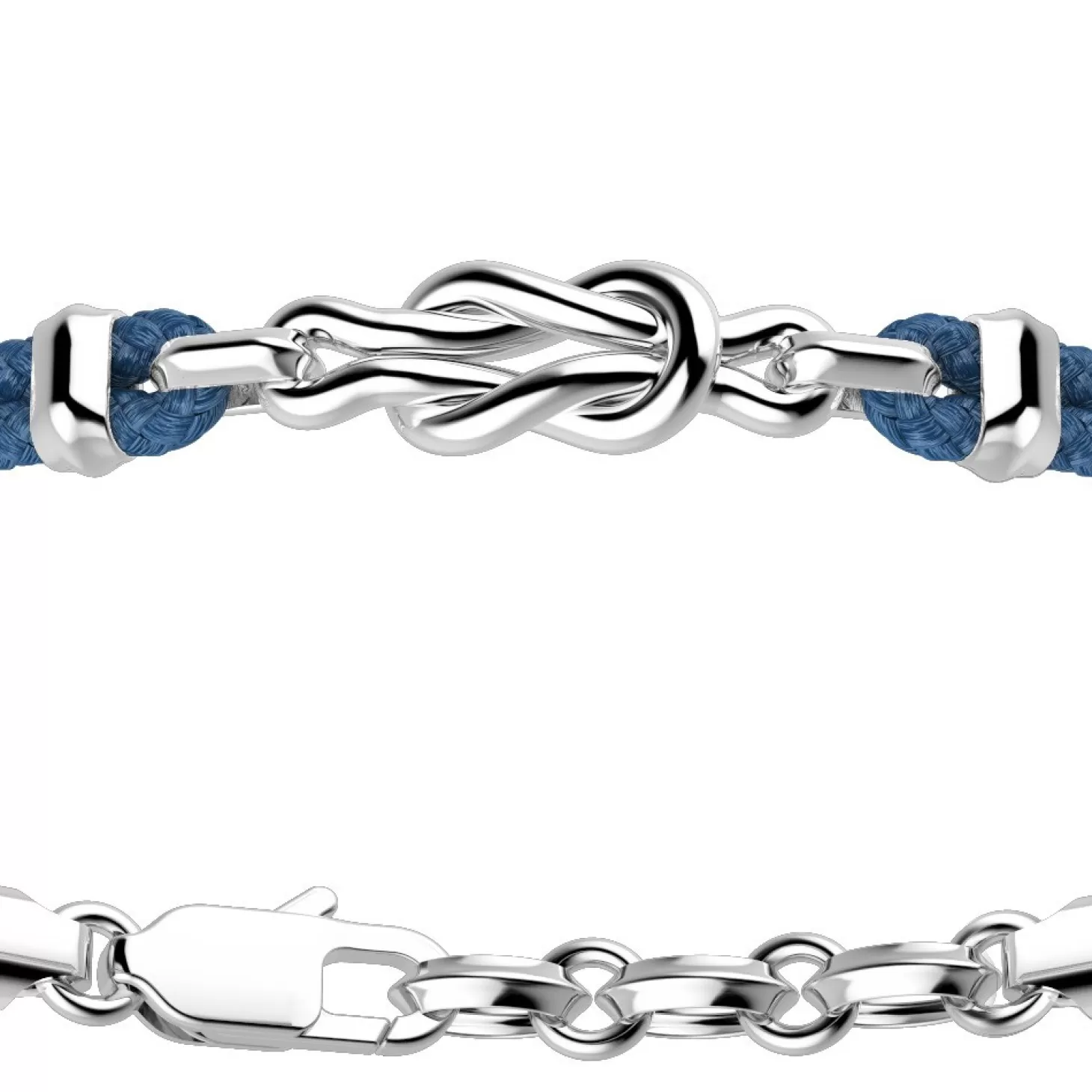 Zancan Gioielli Bracciale Zancan In Kevlar E Nodo In Argento.> Bracciali