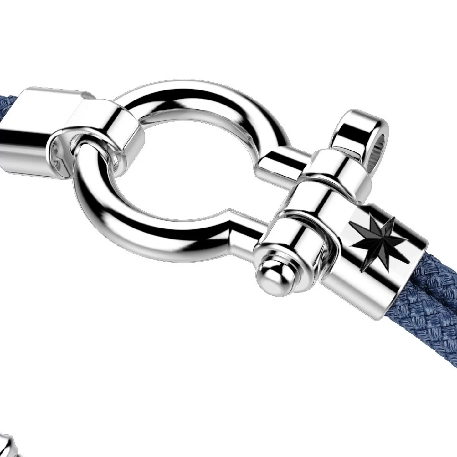 Zancan Gioielli Bracciale Zancan In Kevlare Con Grillo Nautico In Argento.> Bracciali
