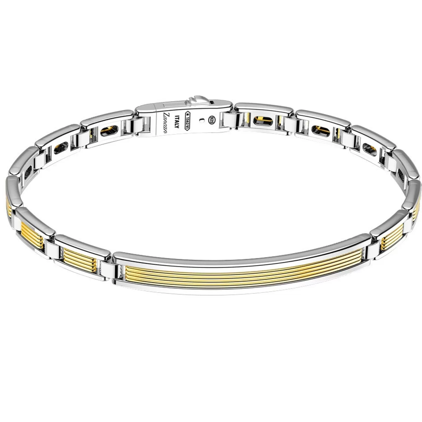 Zancan Gioielli Bracciale Zancan In Oro 18K Ed Argento Con Targa.> Bracciali