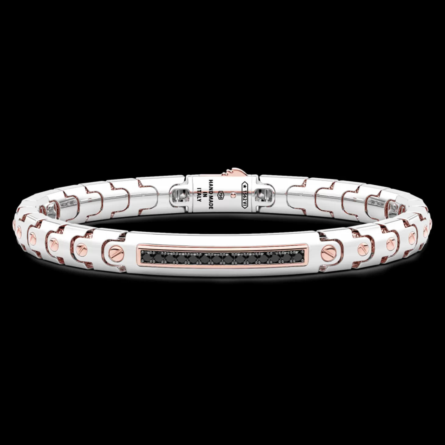 Zancan Gioielli Bracciale Zancan In Oro 18Kt Con Diamanti Neri.> Bracciali