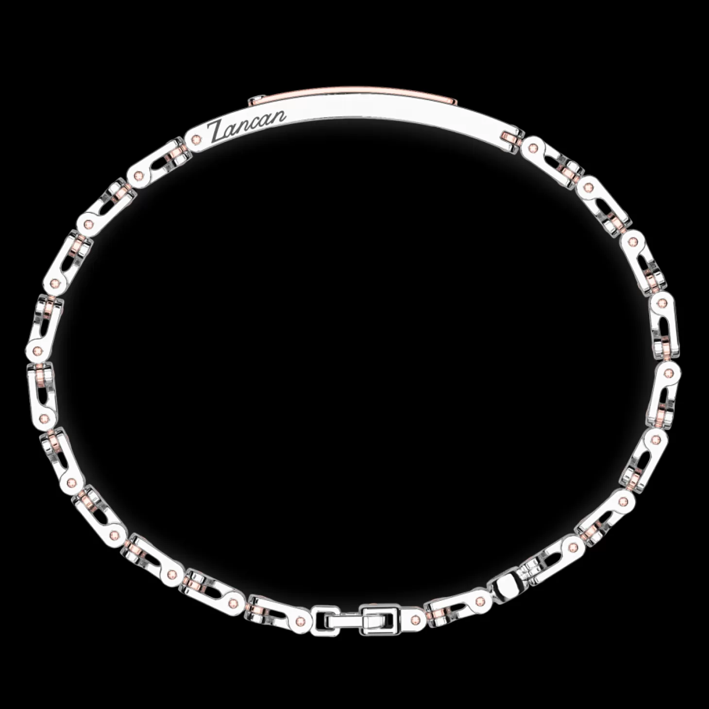 Zancan Gioielli Bracciale Zancan In Oro 18Kt Con Diamanti Neri.> Bracciali