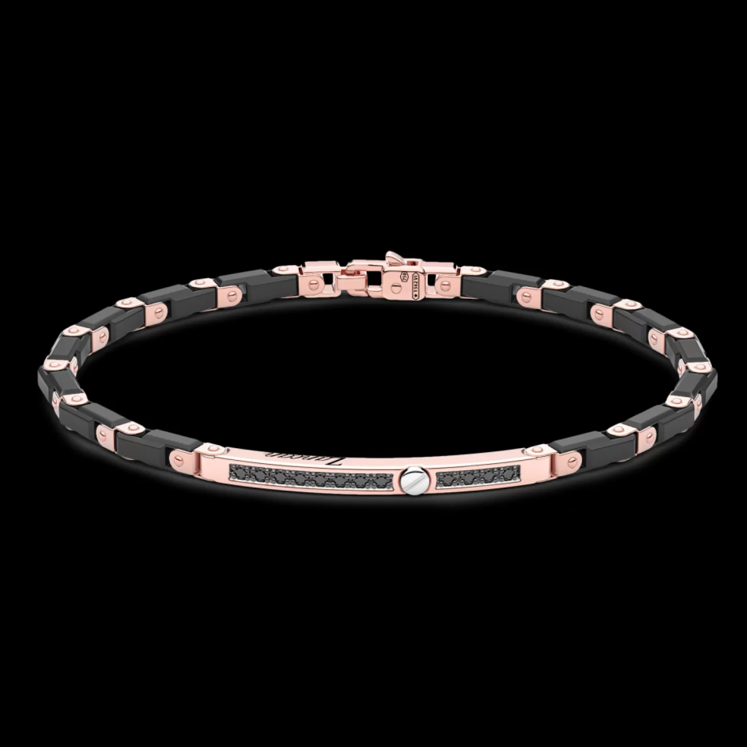 Zancan Gioielli Bracciale Zancan In Oro 18Kt E Ceramica Nera.> Bracciali