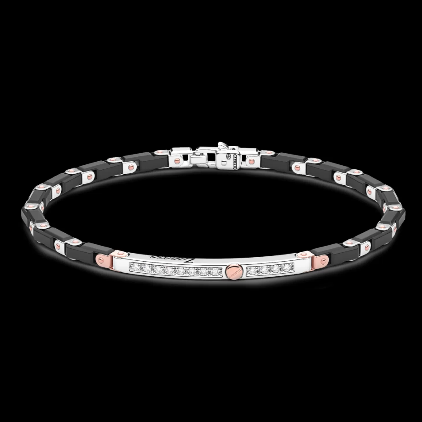 Zancan Gioielli Bracciale Zancan In Oro 18Kt E Ceramica Nera.> Bracciali