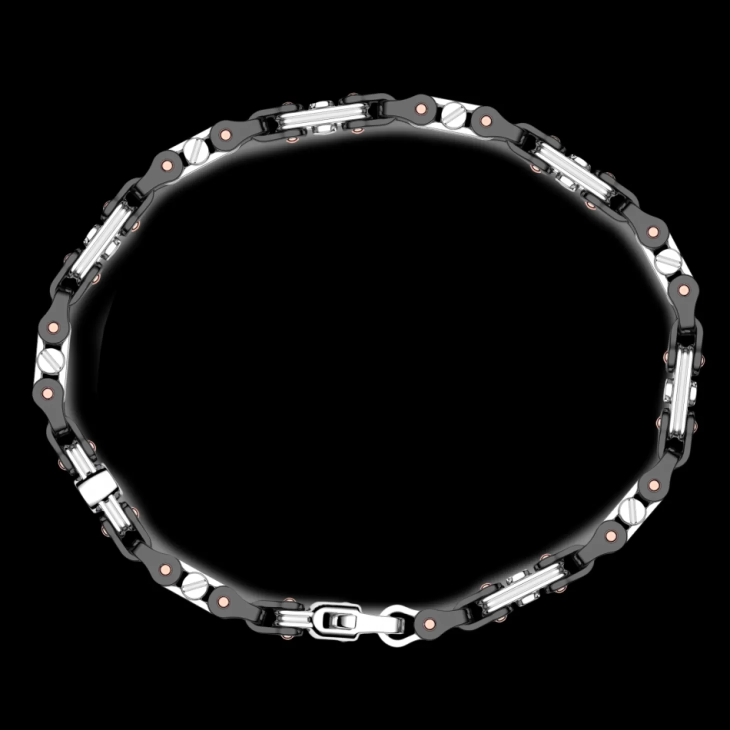 Zancan Gioielli Bracciale Zancan In Oro 18Kt E Ceramica Nera.> Bracciali