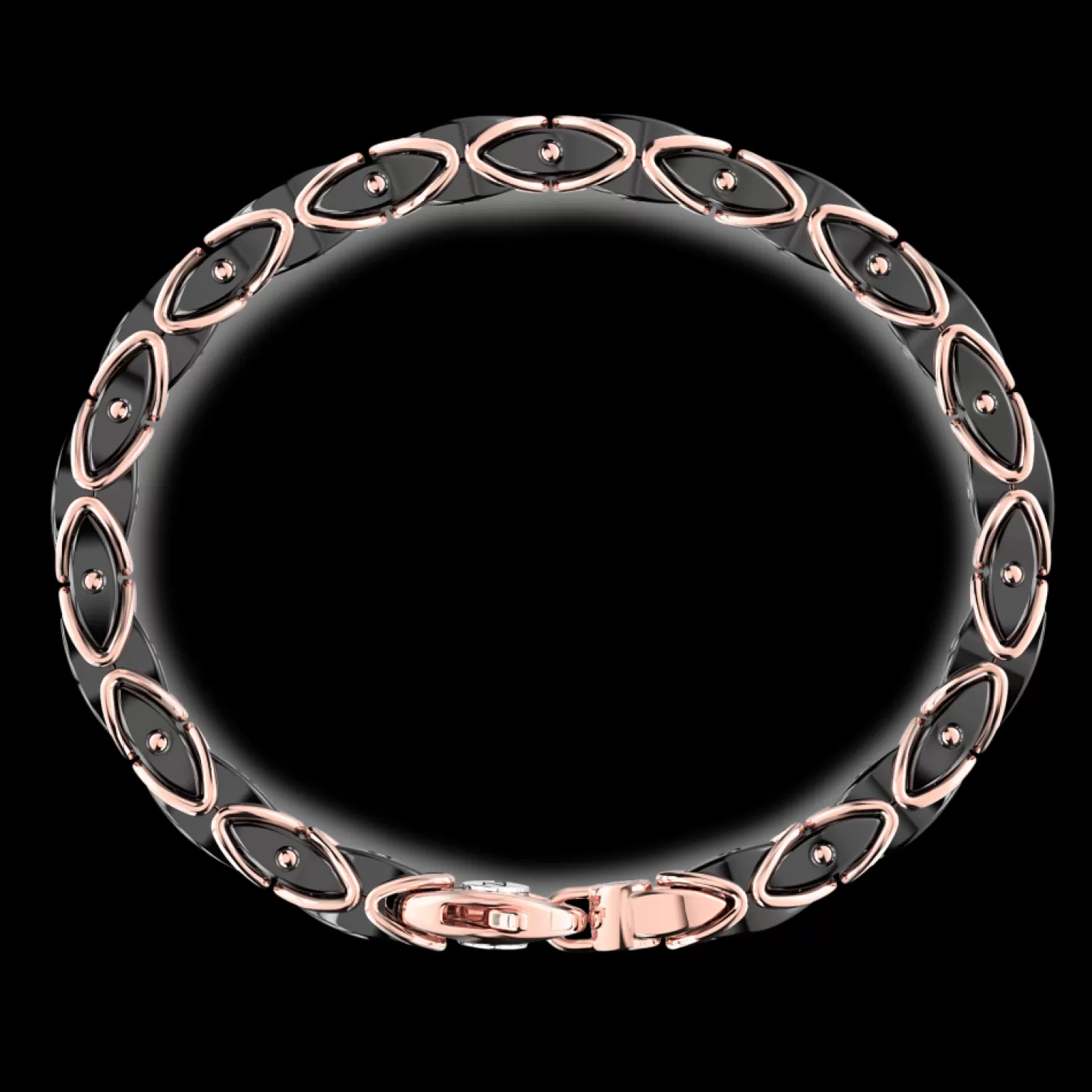 Zancan Gioielli Bracciale Zancan In Oro 18Kt E Ceramica Nera.> Bracciali