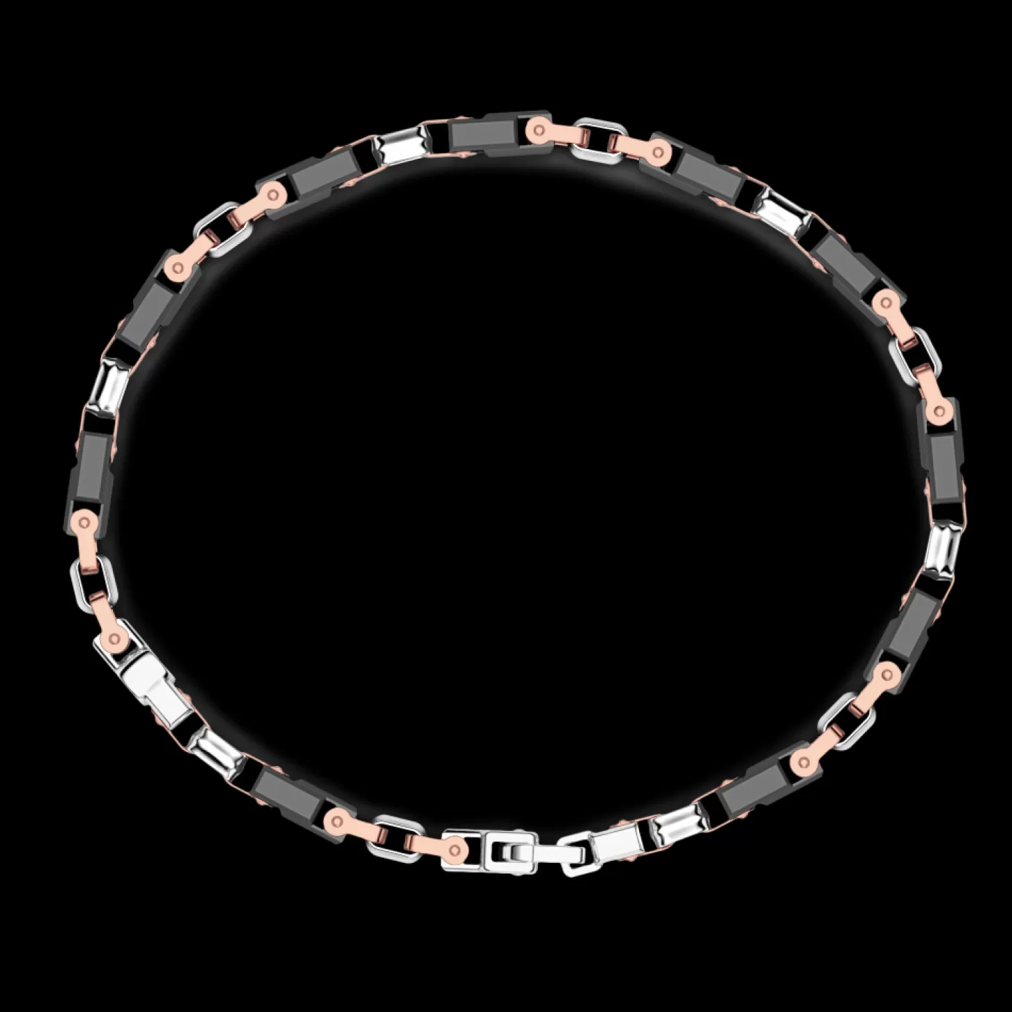 Zancan Gioielli Bracciale Zancan In Oro 18Kt E Ceramica Nera.> Bracciali