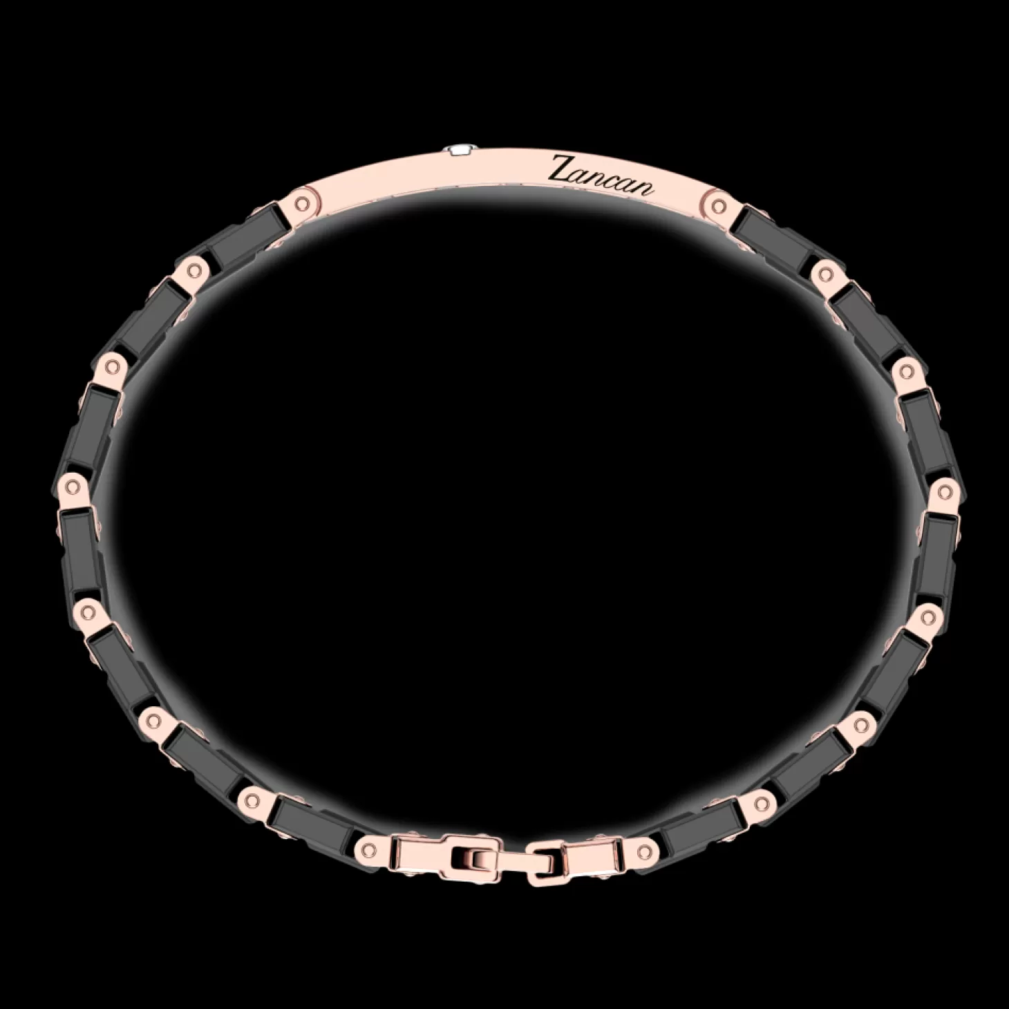 Zancan Gioielli Bracciale Zancan In Oro 18Kt E Ceramica Nera.> Bracciali