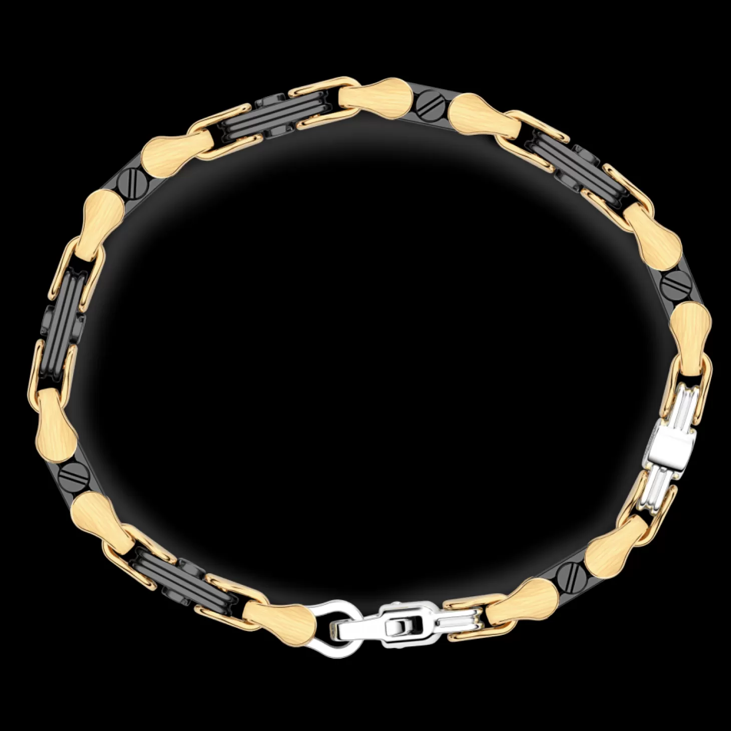 Zancan Gioielli Bracciale Zancan In Oro 18Kt E Ceramica Nera.> Bracciali