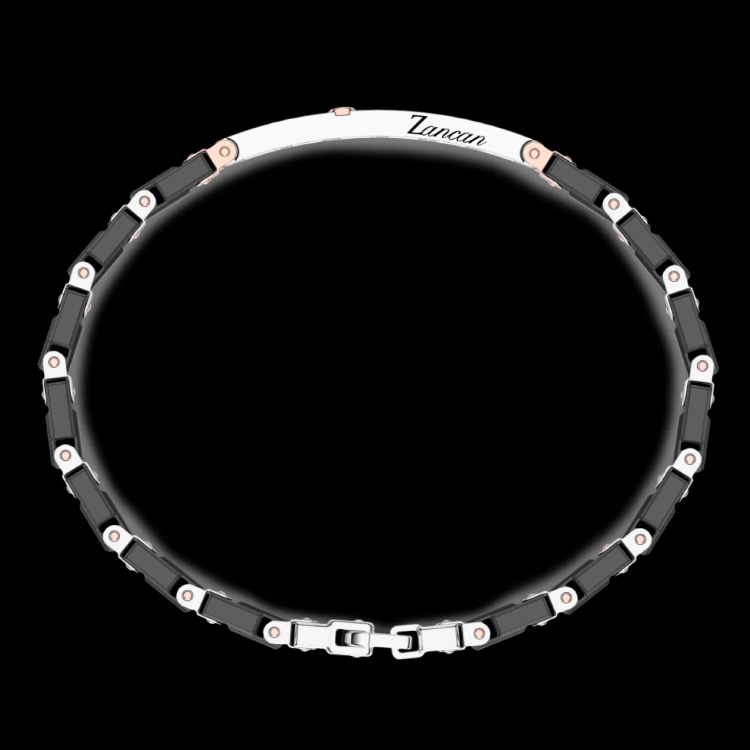 Zancan Gioielli Bracciale Zancan In Oro 18Kt E Ceramica Nera.> Bracciali