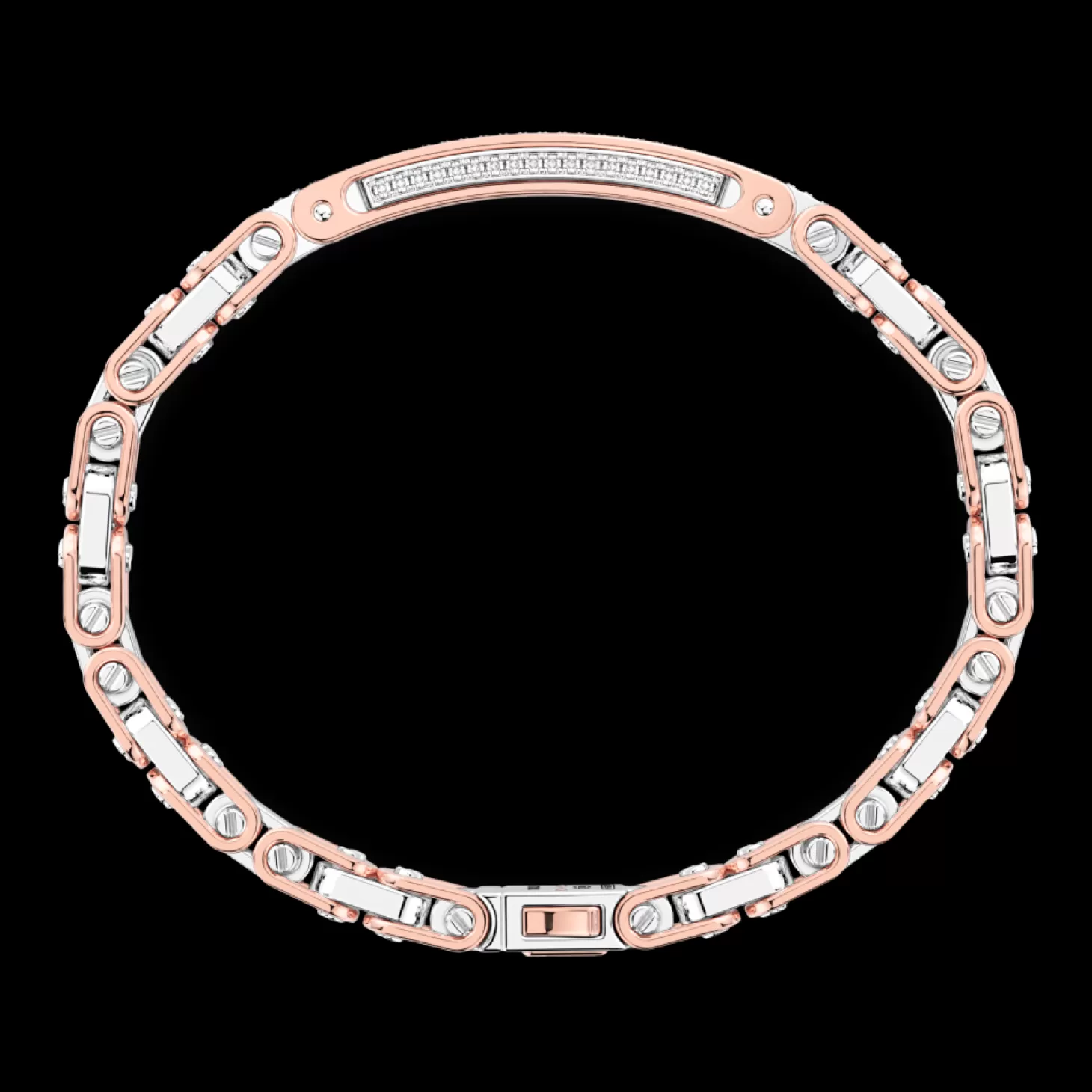 Zancan Gioielli Bracciale Zancan In Oro 18Kt E Diamanti Con Targa Centrale.> Bracciali