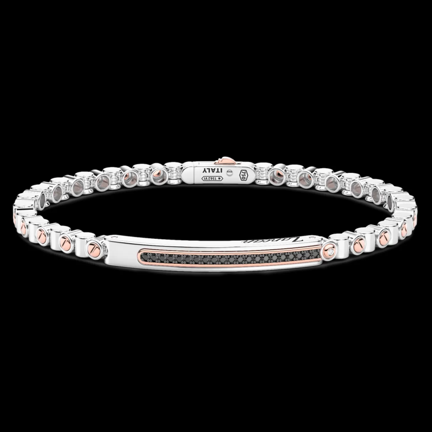 Zancan Gioielli Bracciale Zancan In Oro 18Kt E Diamanti Neri.> Bracciali