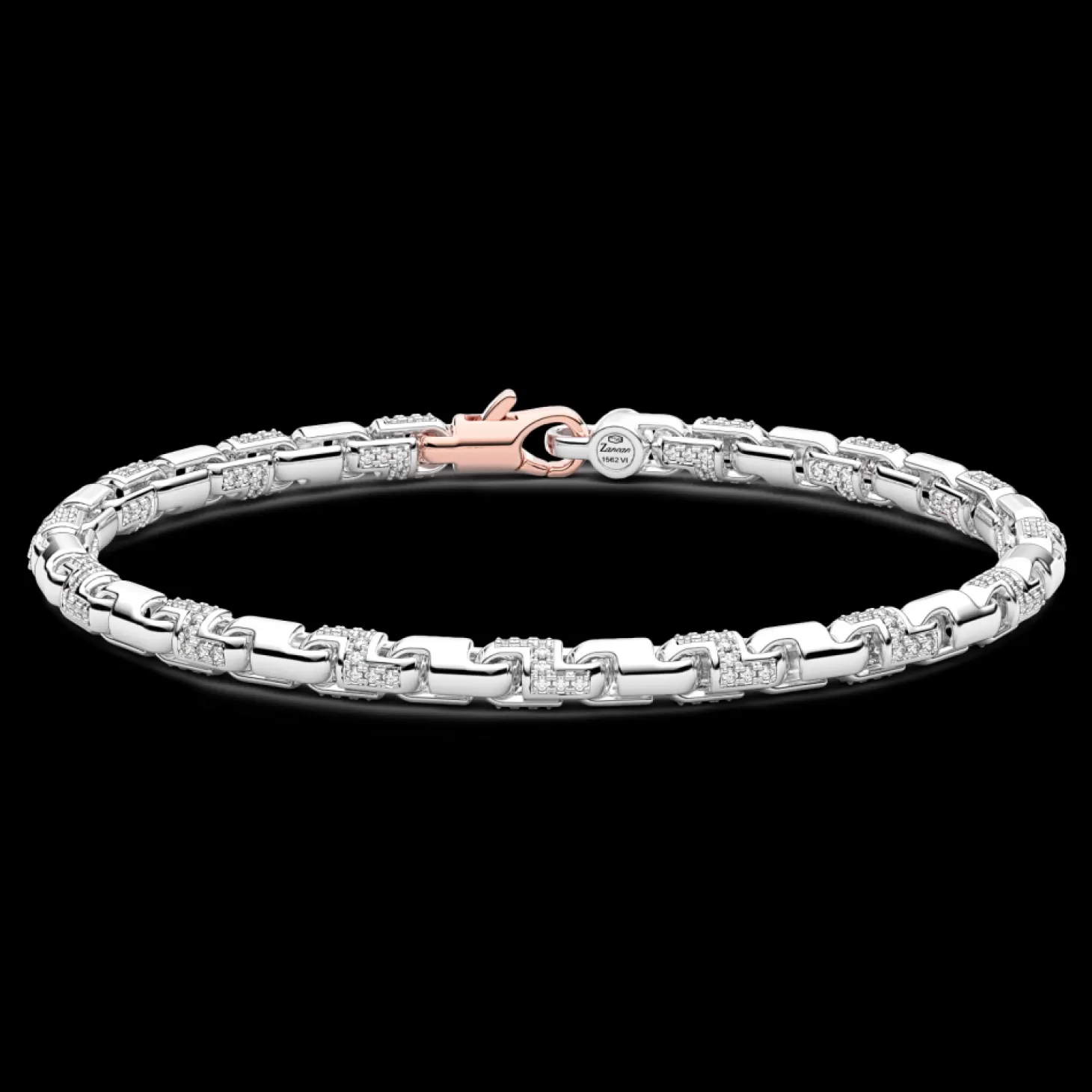 Zancan Gioielli Bracciale Zancan In Oro Bianco 18Kt E Diamanti.> Bracciali