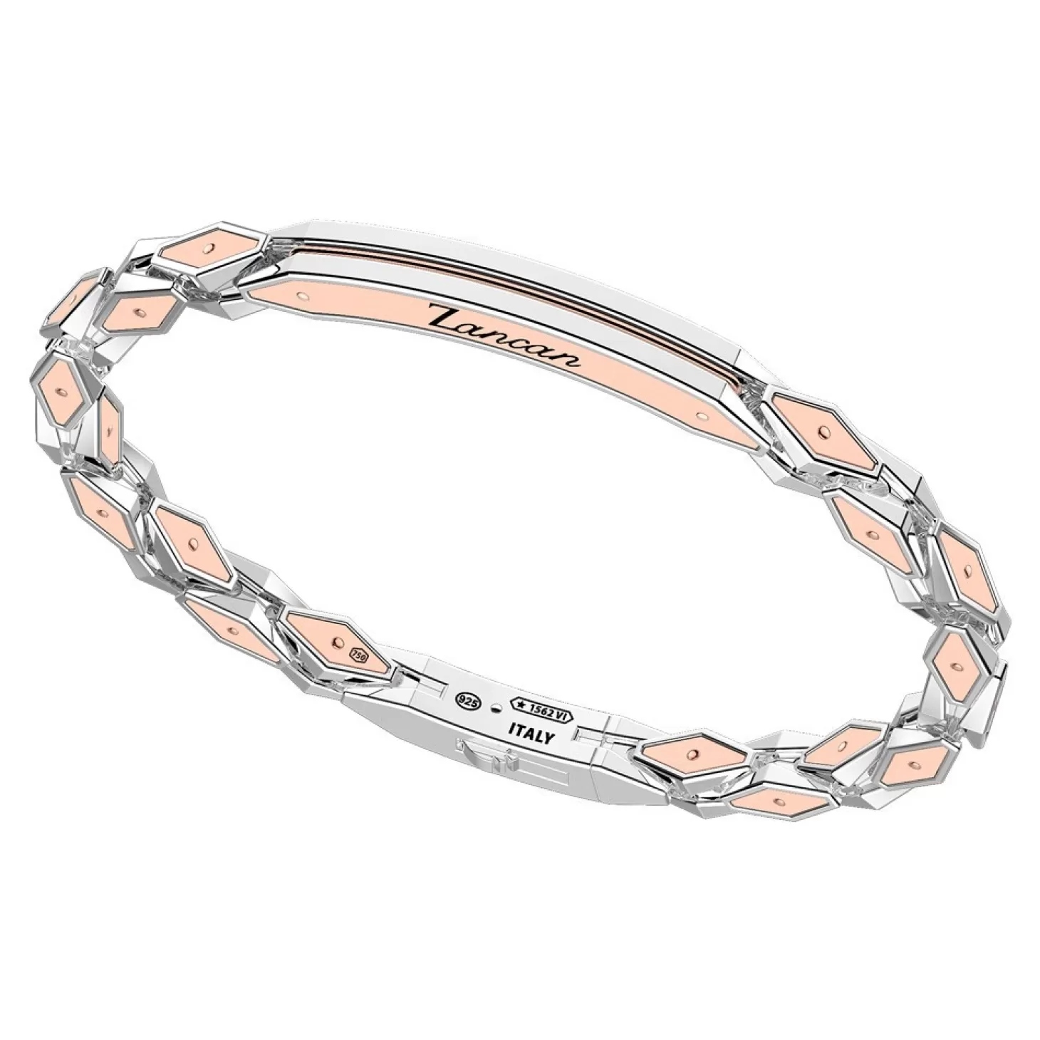 Zancan Gioielli Bracciale Zancan In Oro Rosa 18K Ed Argento Con Targa.> Bracciali