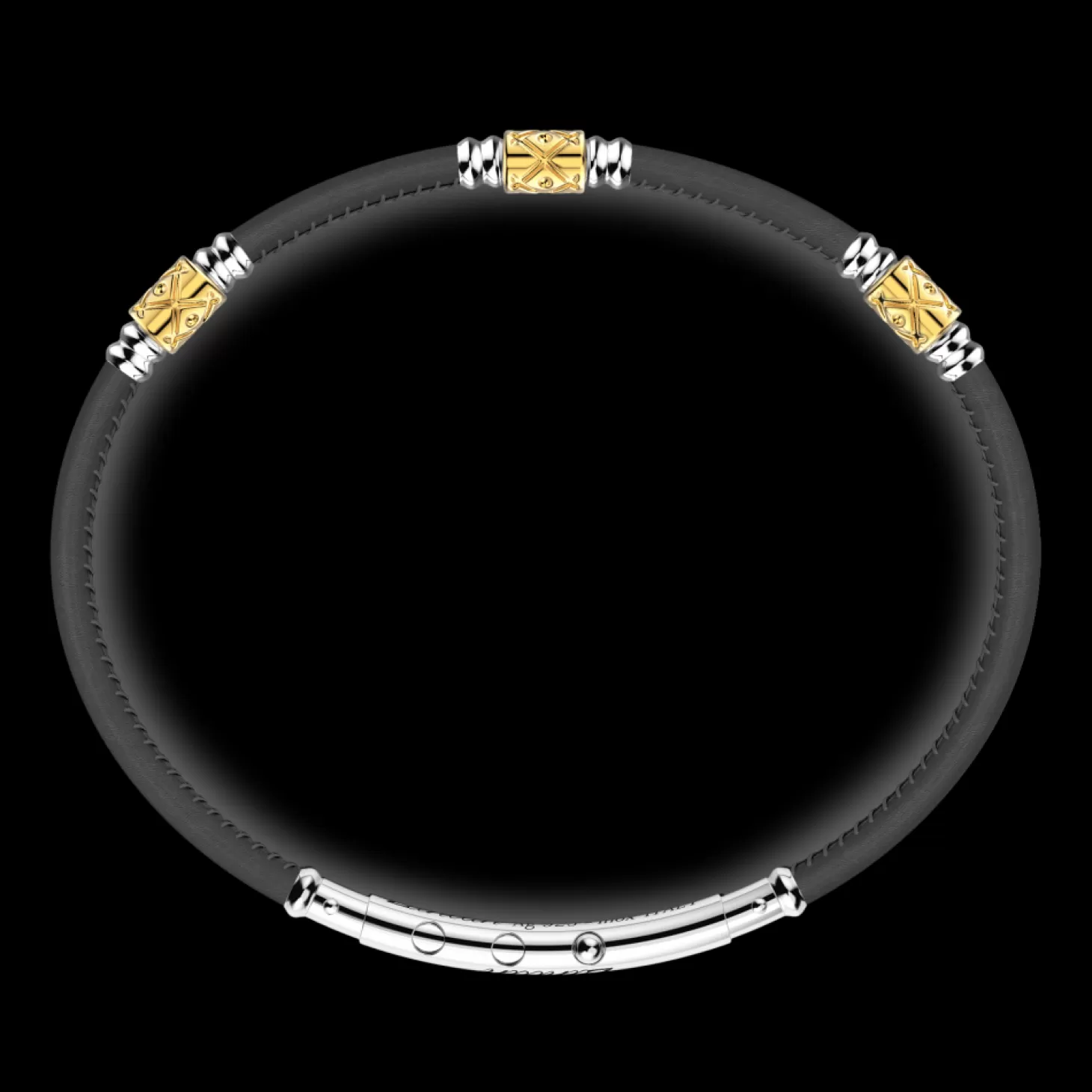 Zancan Gioielli Bracciale Zancan In Pelle Naturale Con Elementi In Argento.> Bracciali