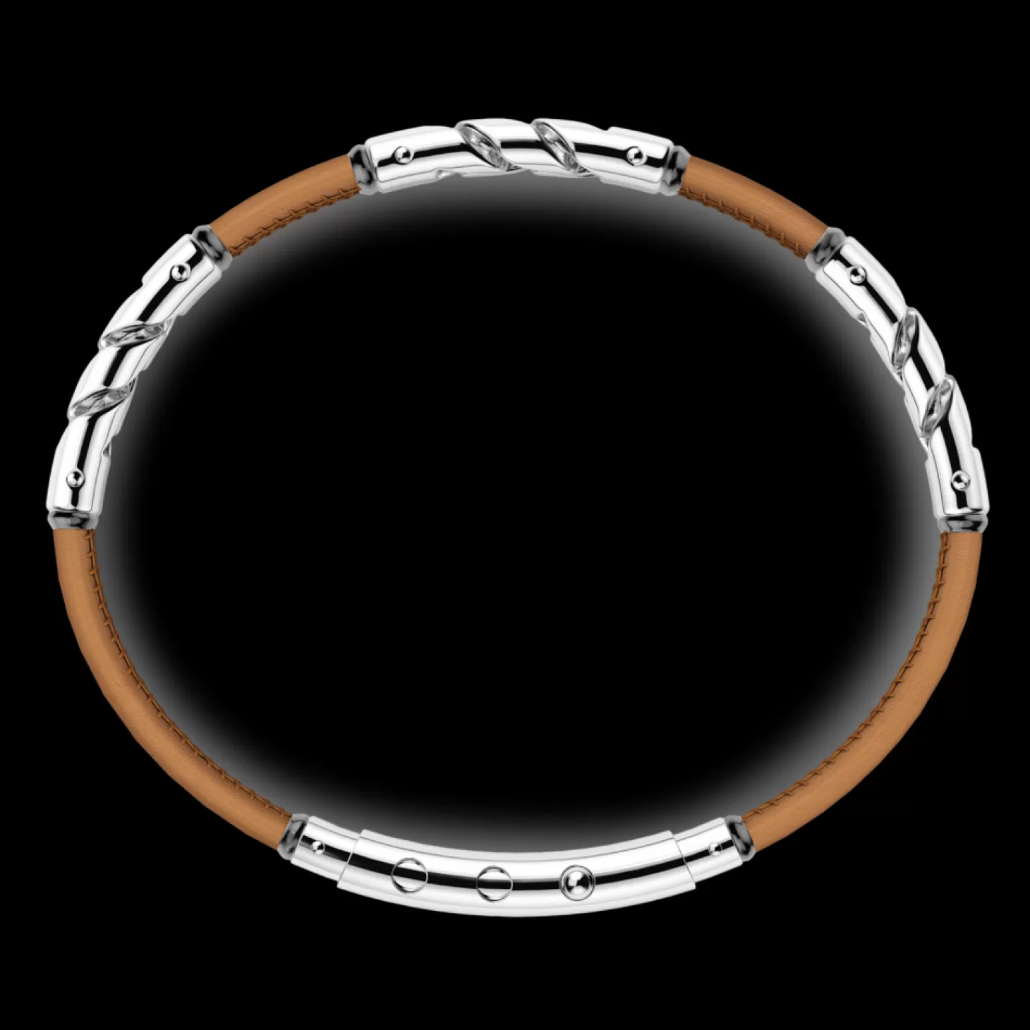 Zancan Gioielli Bracciale Zancan In Pelle Naturale Con Elemnti In Argento.> Bracciali