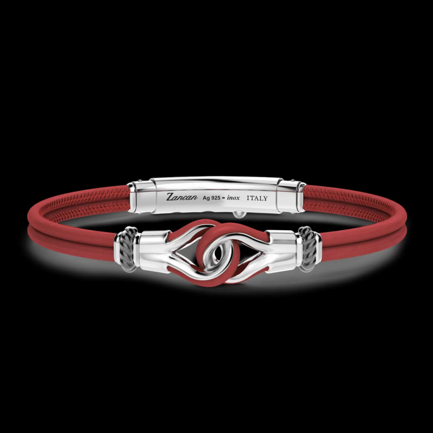 Zancan Gioielli Bracciale Zancan In Pelle Naturale Con Nodo In Argento.> Bracciali