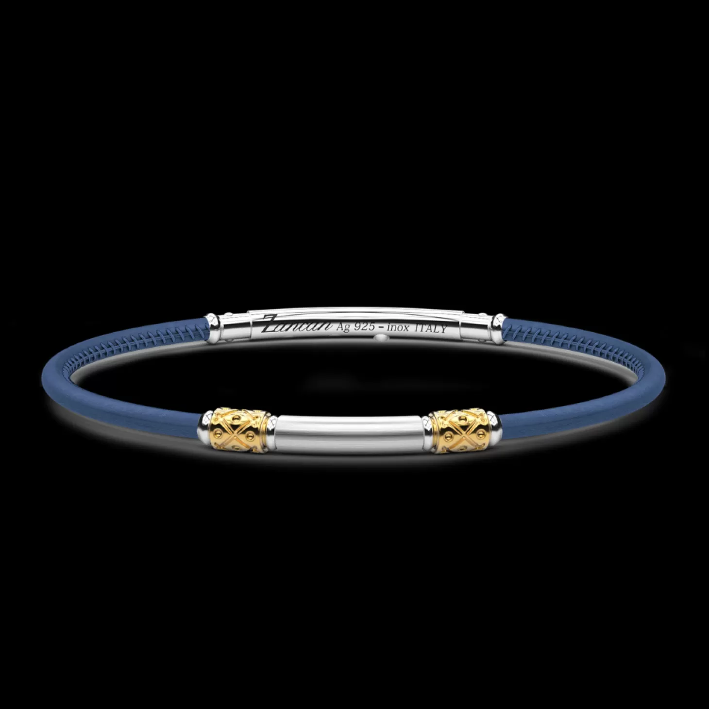 Zancan Gioielli Bracciale Zancan In Pelle Naturale Con Targa In Argento.> Bracciali