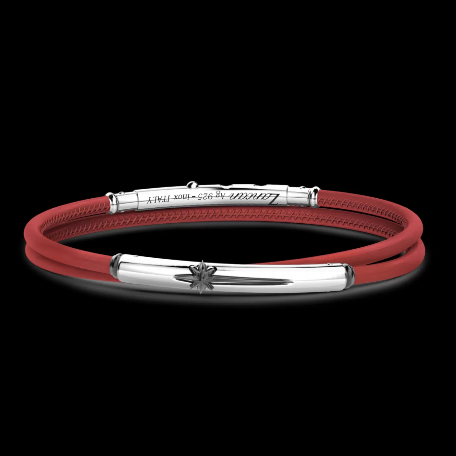 Zancan Gioielli Bracciale Zancan In Pelle Naturale Con Targa In Argento.> Bracciali