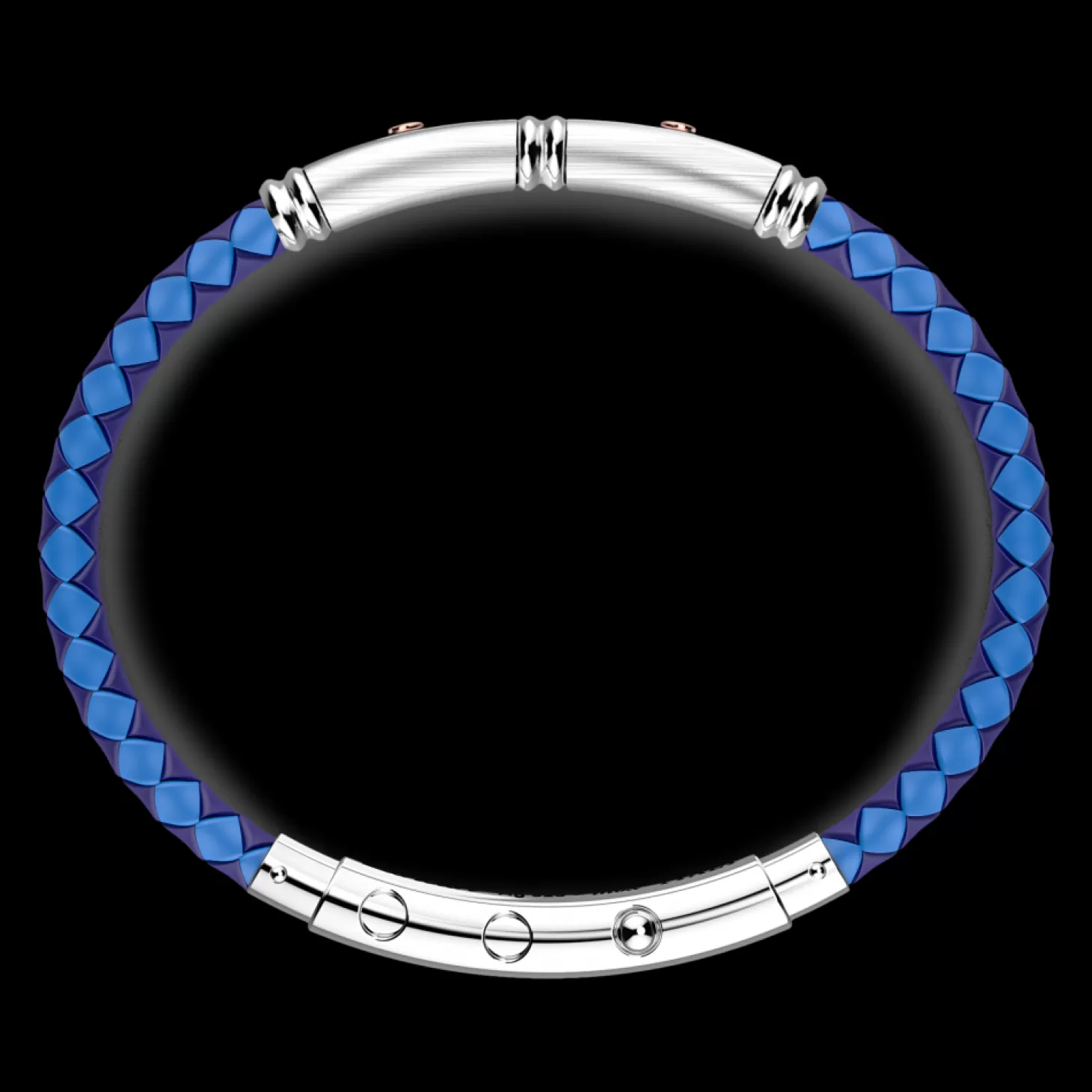 Zancan Gioielli Bracciale Zancan In Silicone Nero Con Targa In Argento E Dettagli In Oro Rosa.> Bracciali