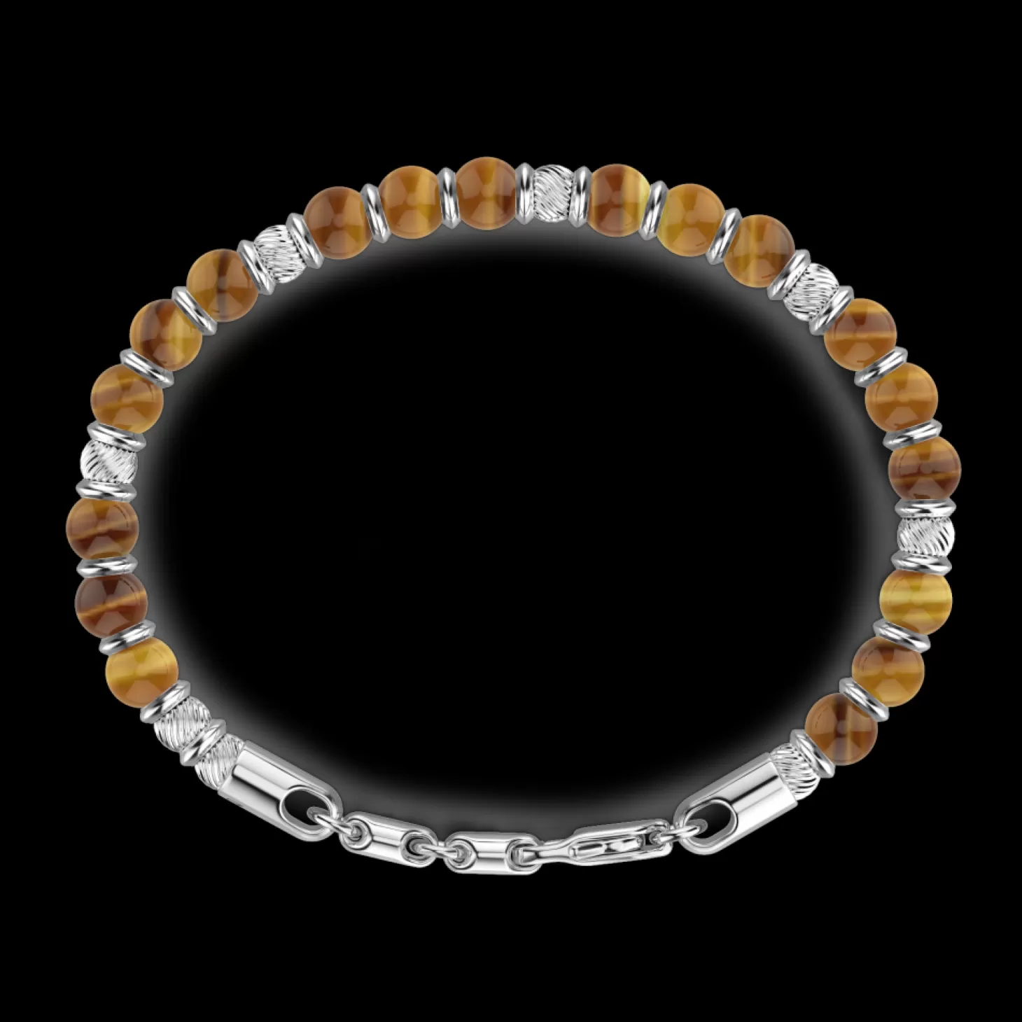 Zancan Gioielli Bracciale Zancan Morbido Con Sfere In Argento E In Pietre Dure Naturali.> Bracciali
