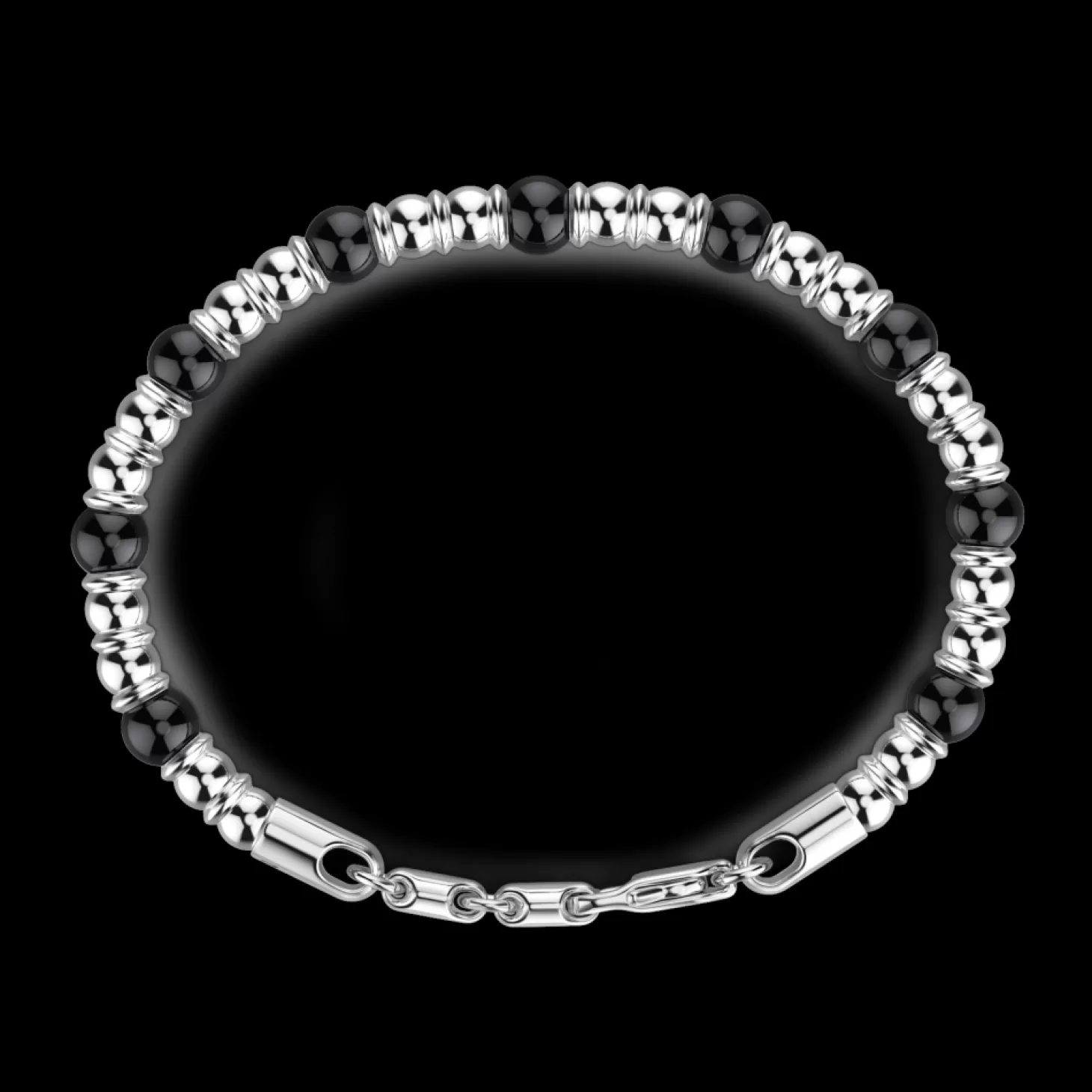 Zancan Gioielli Bracciale Zancan Morbido Con Sfere In Argento E In Pietre Dure Naturali.> Bracciali